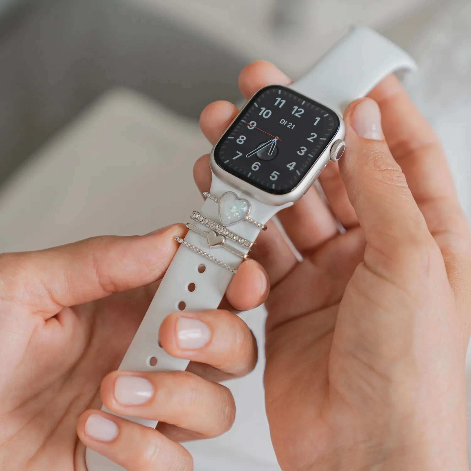 arktisband Loyal Apple Watch Charms Silber Edelstahl