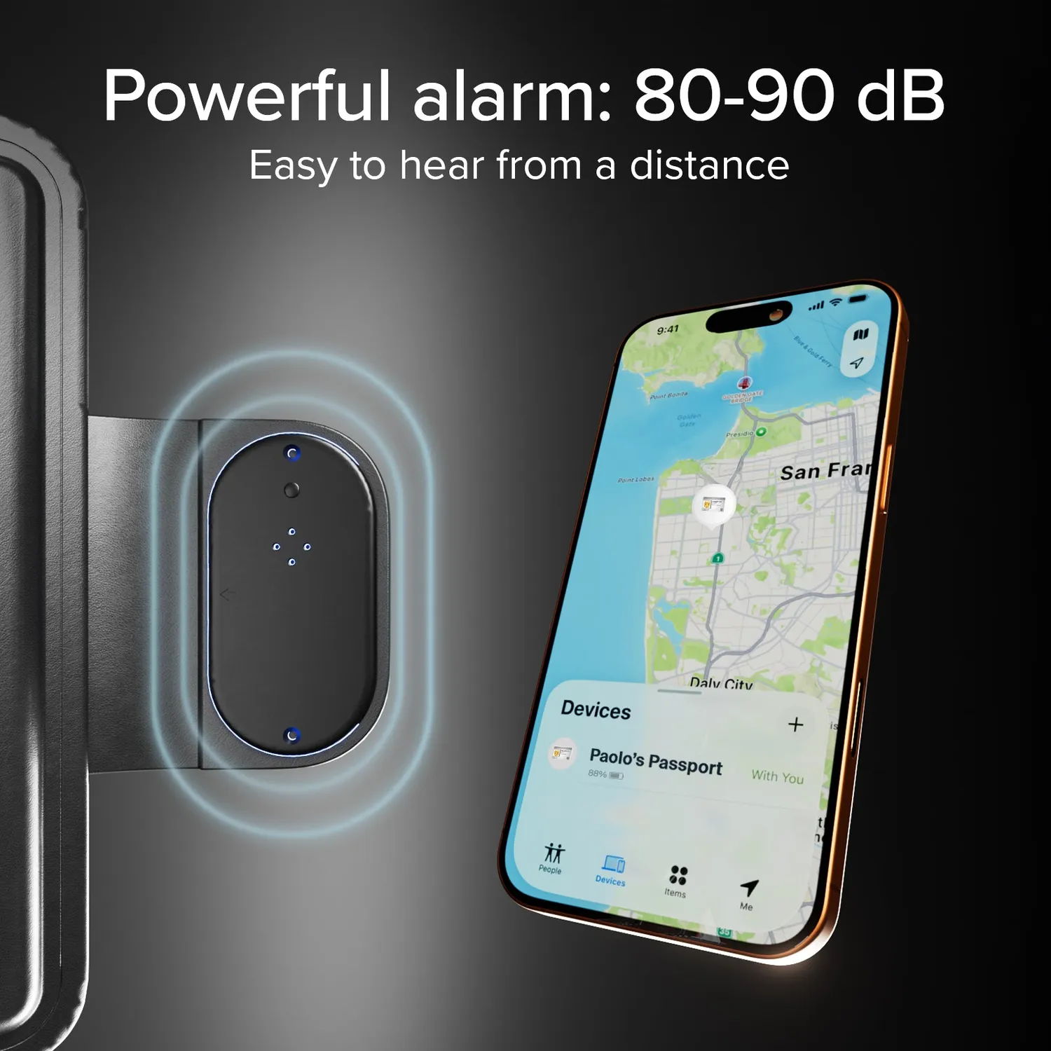 SBS Track My Passport Passhülle mit Tracker Find My