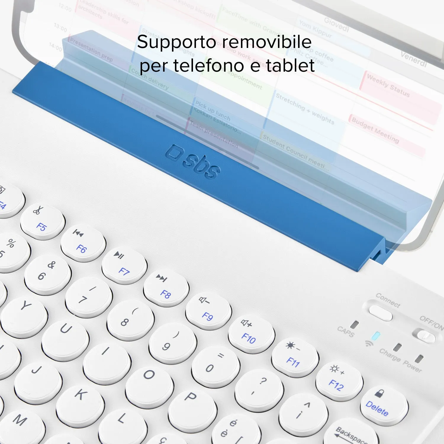 SBS Wireless Tastatur Universal Funkkeyboard mit Stand