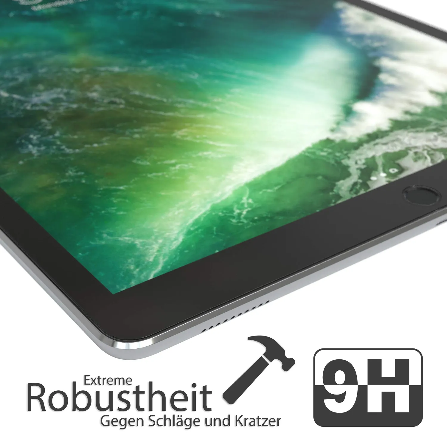 EAZY CASE iPad Pro 12,9 2017 Schutzfolie transparent 9H