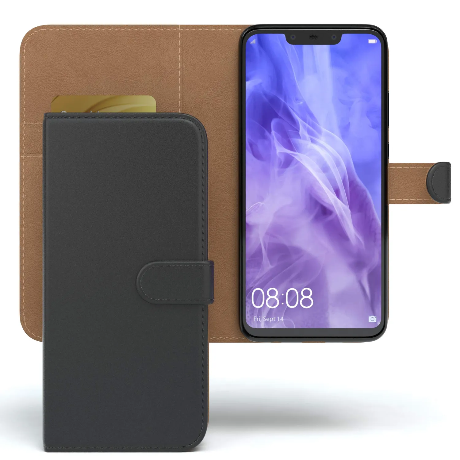 EAZY CASE Huawei Nova 3 Bookstyle Tasche Schwarz Kartenfach