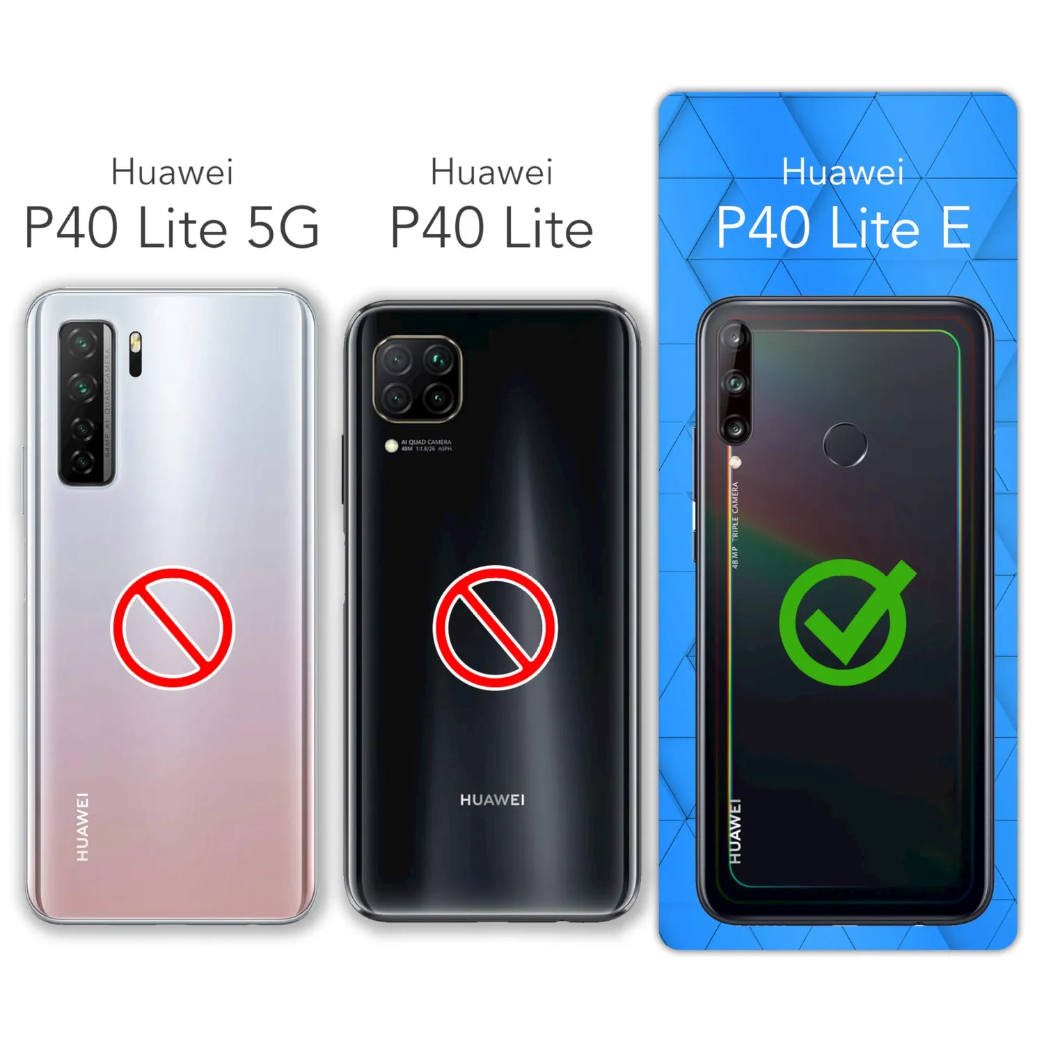 EAZY CASE Klapphülle Huawei P40 Lite E Schwarz Kartenfach
