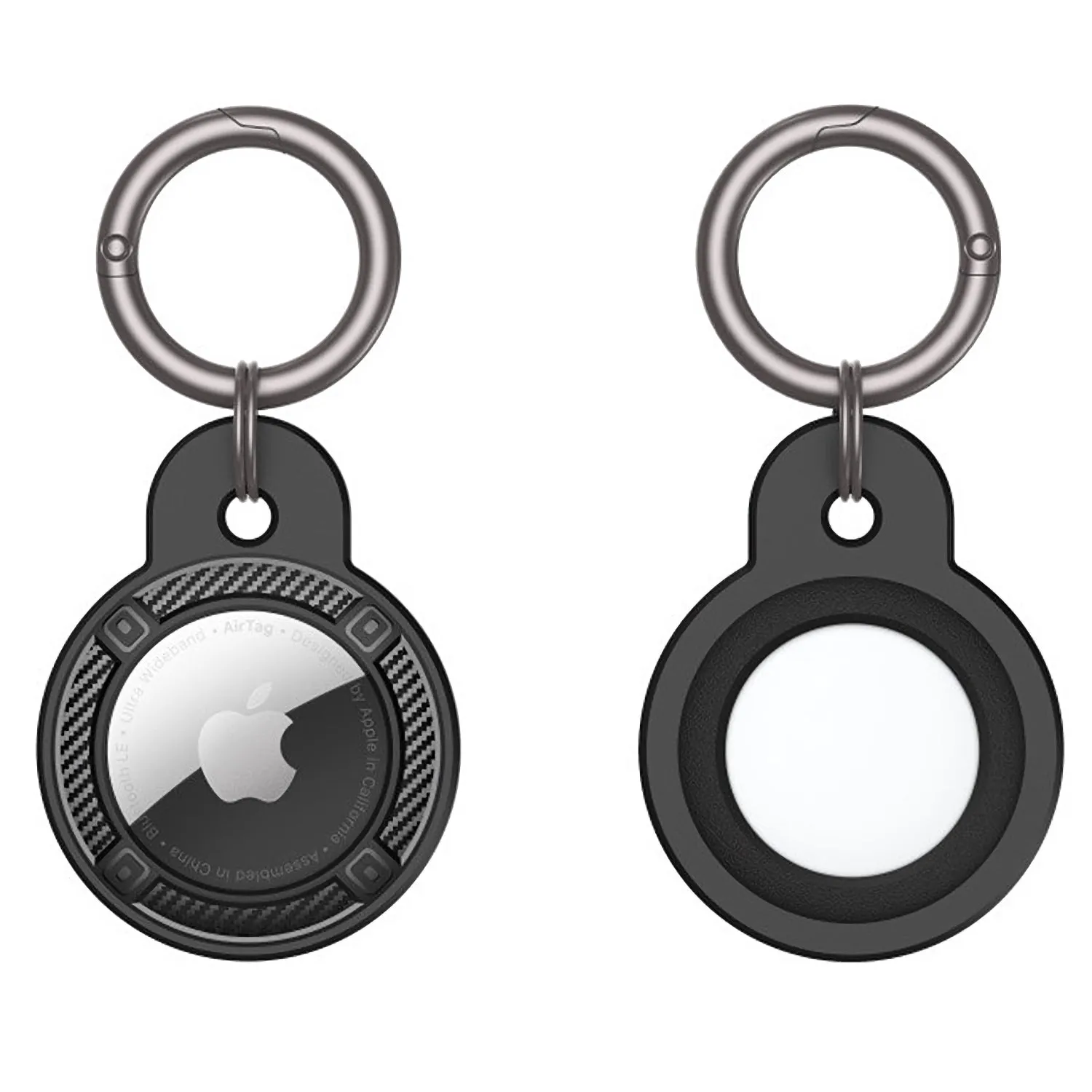 arktis AirTag Anhänger Carbon Style schwarz TPU
