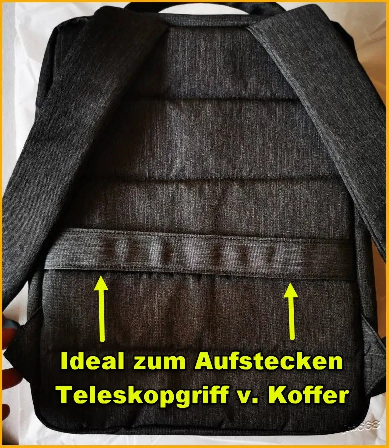 EAZY CASE Daypack Rucksack 15 Zoll 15L Dunkelgrau