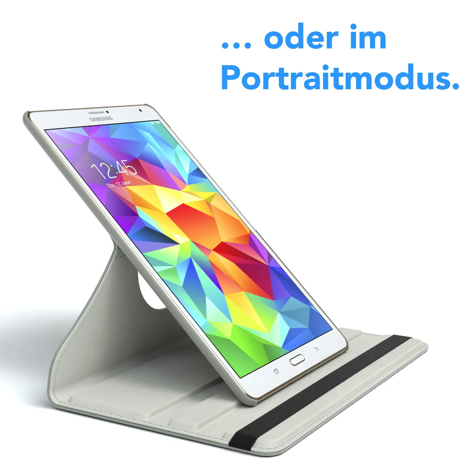 EAZY CASE Tablet Hülle Galaxy Tab 2 7.0 Hellgrau 360°