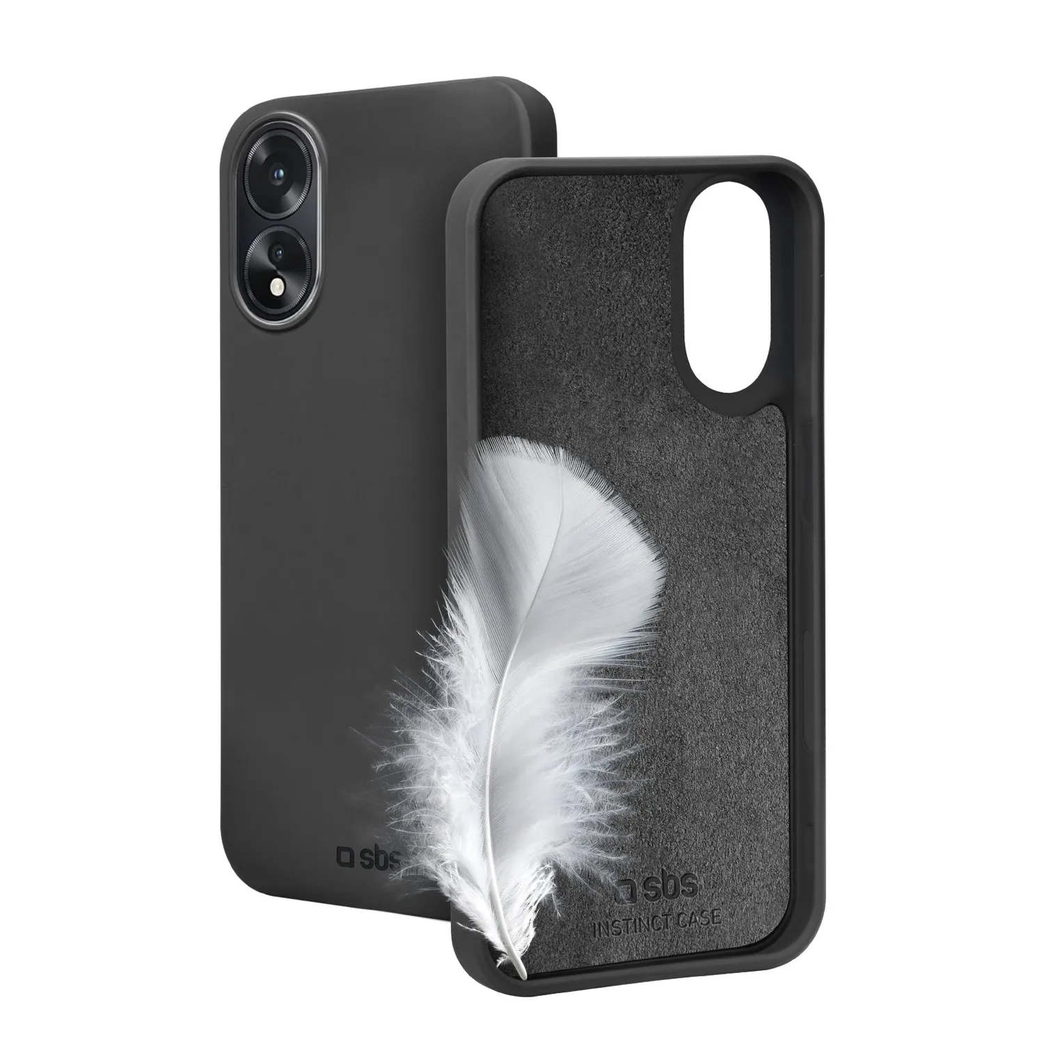 SBS Instinct Handyhülle Oppo A18/A38 schwarz TPU