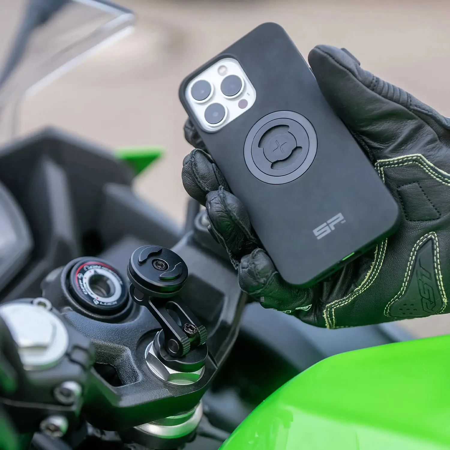 SP Connect Moto Stem Mount Motorradhalterung Alu gedämpft