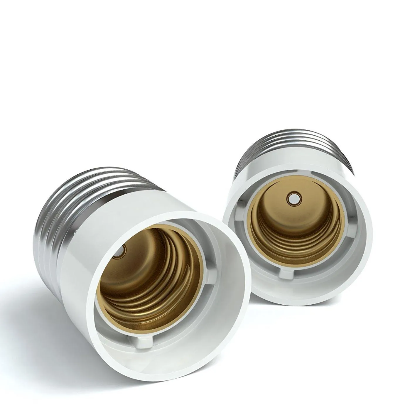 EAZY CASE E27 auf E14 Lampensockel Adapter Weiß 4er Set