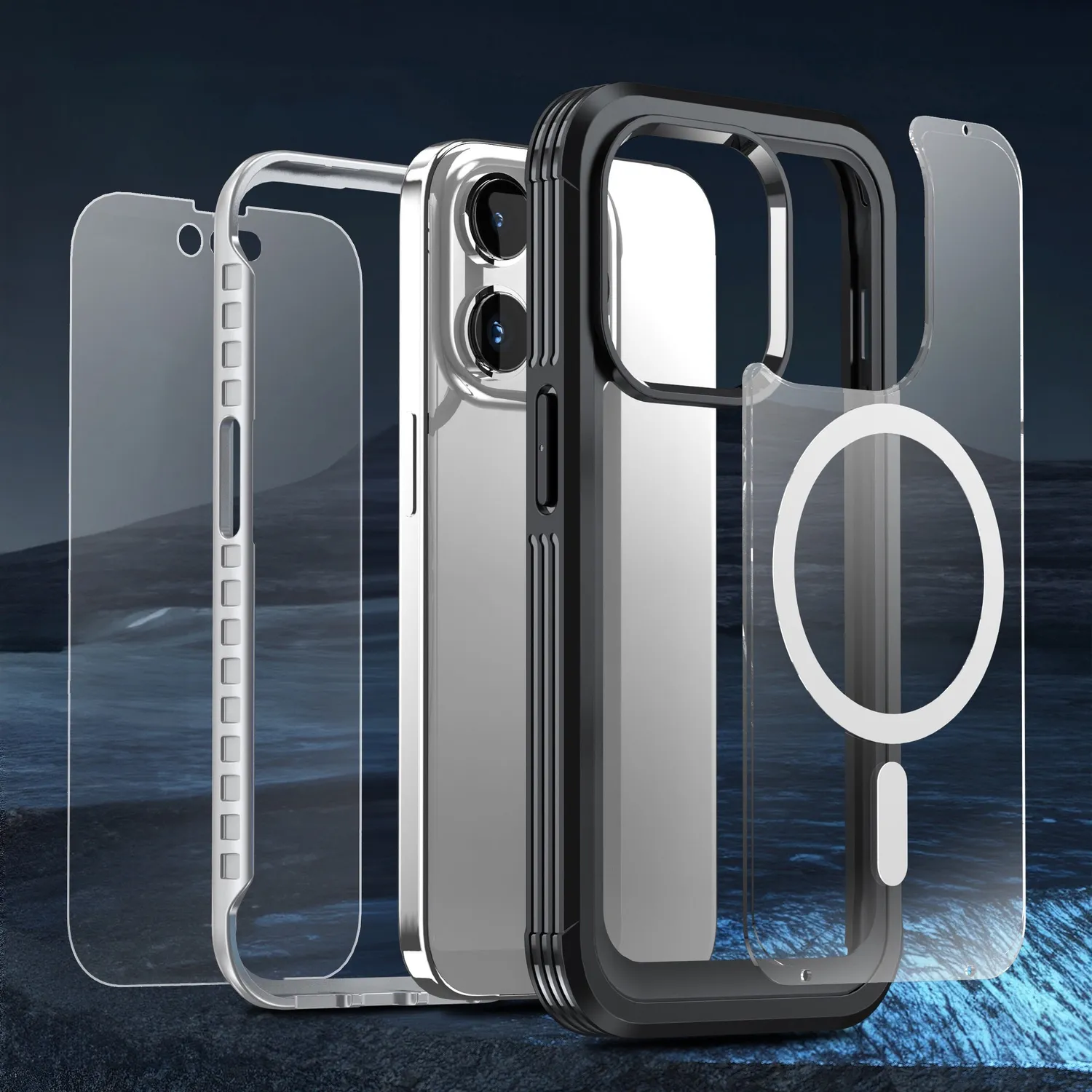 arktis 360ULTIMATE iPhone 15 Pro Max Hülle schwarz 360°