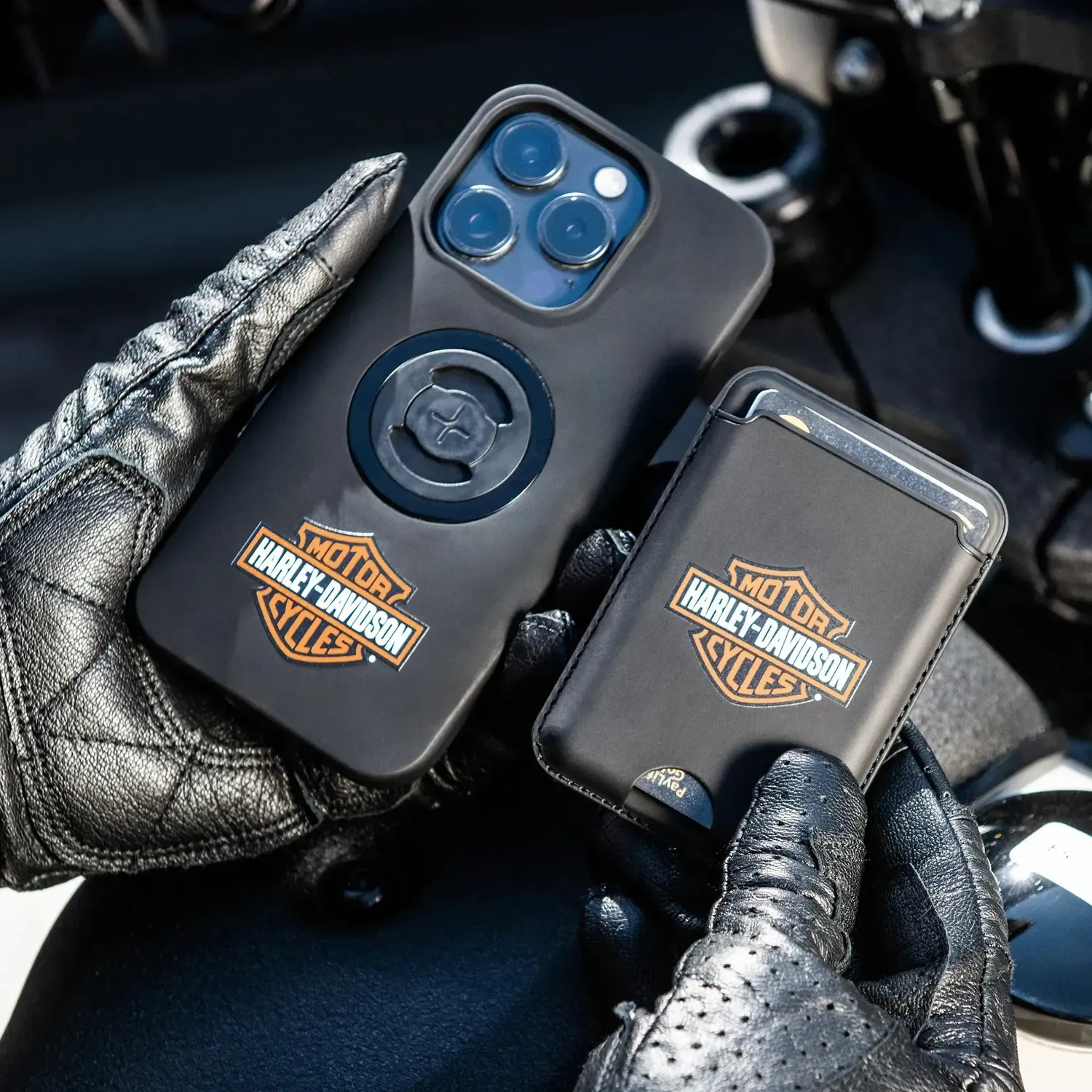 Harley-Davidson Card Wallet B&S Kartenetui RFID