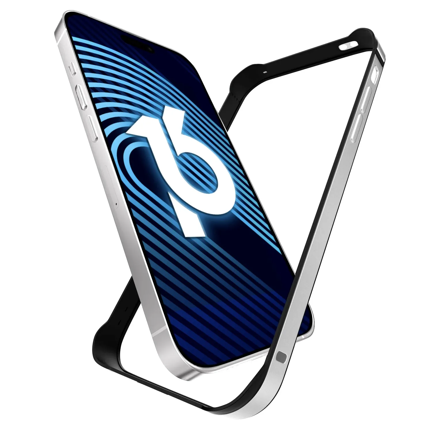 arktis Bumper iPhone 17 Rahmen Blau Alu