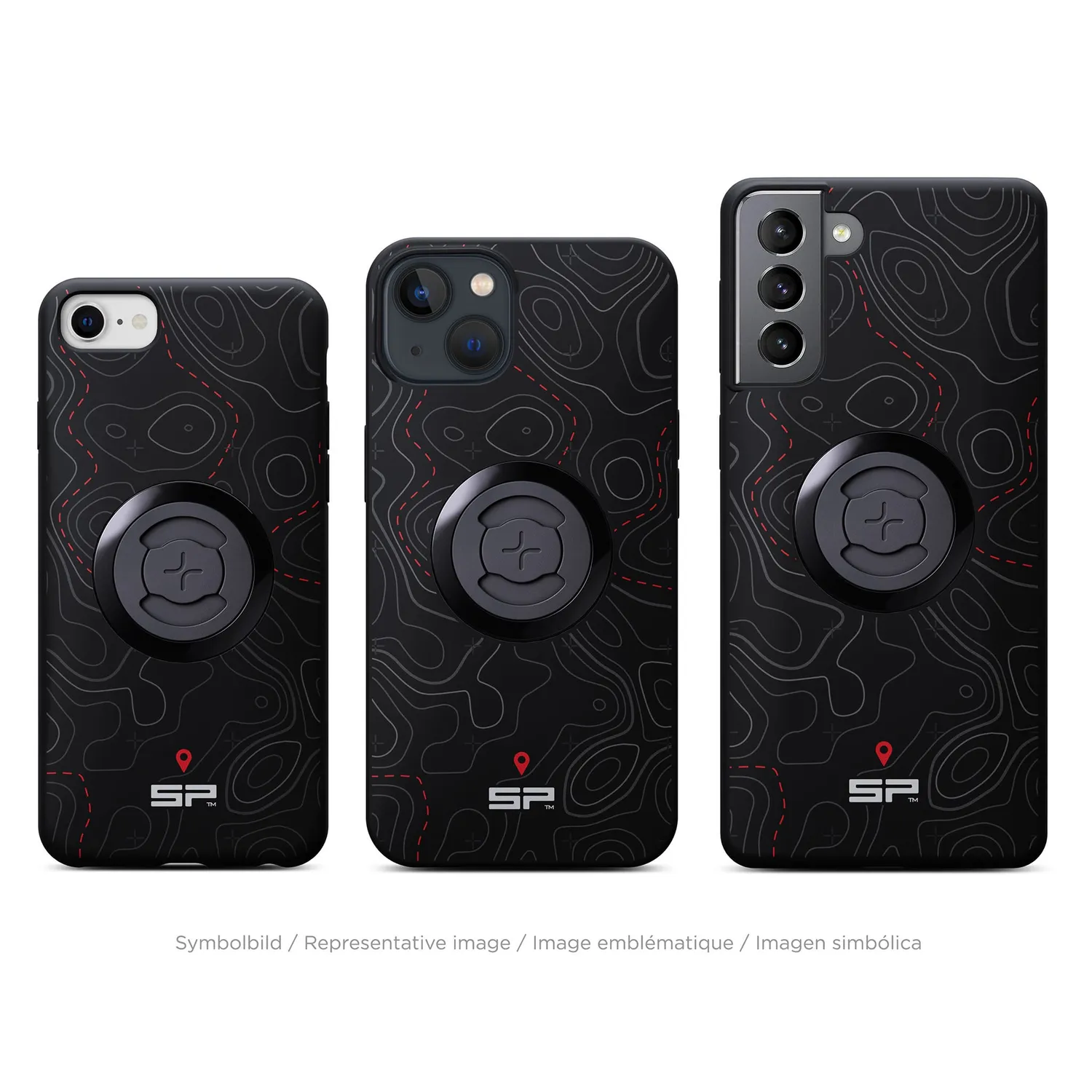 SP Connect Edition Phone Case Topo Lines Handyhülle Rot