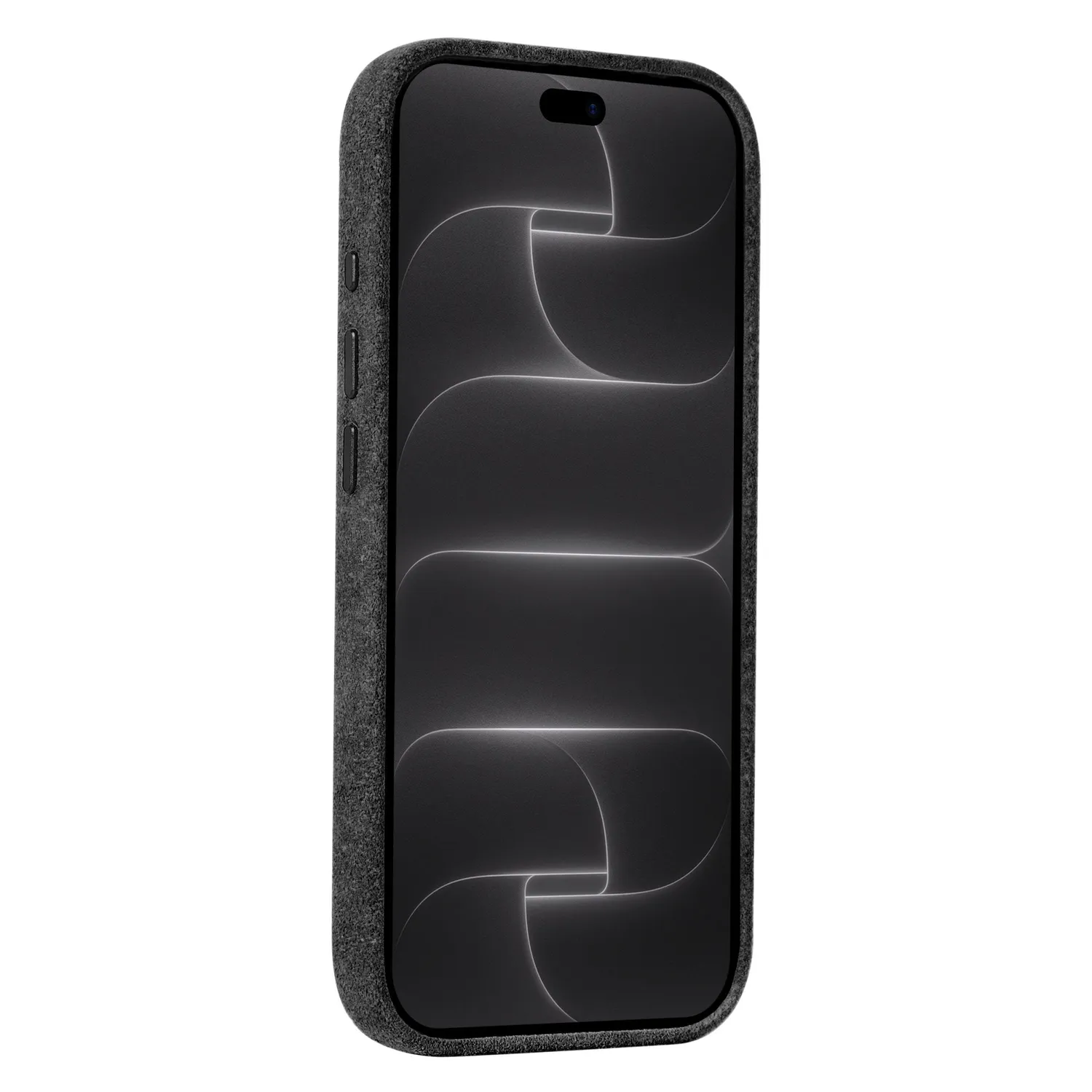 arktis iPhone 18 Pro Max Hülle Schwarz Alcantara