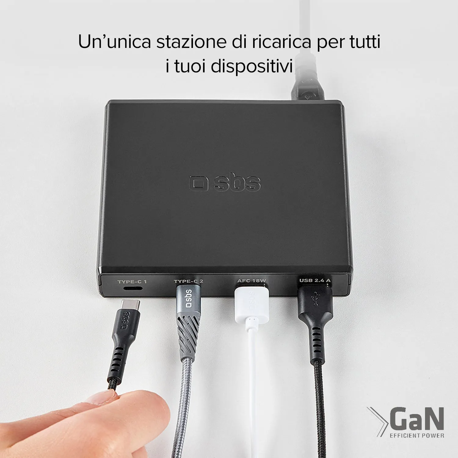 SBS GaN Ladestation 75W USB-C Power Delivery
