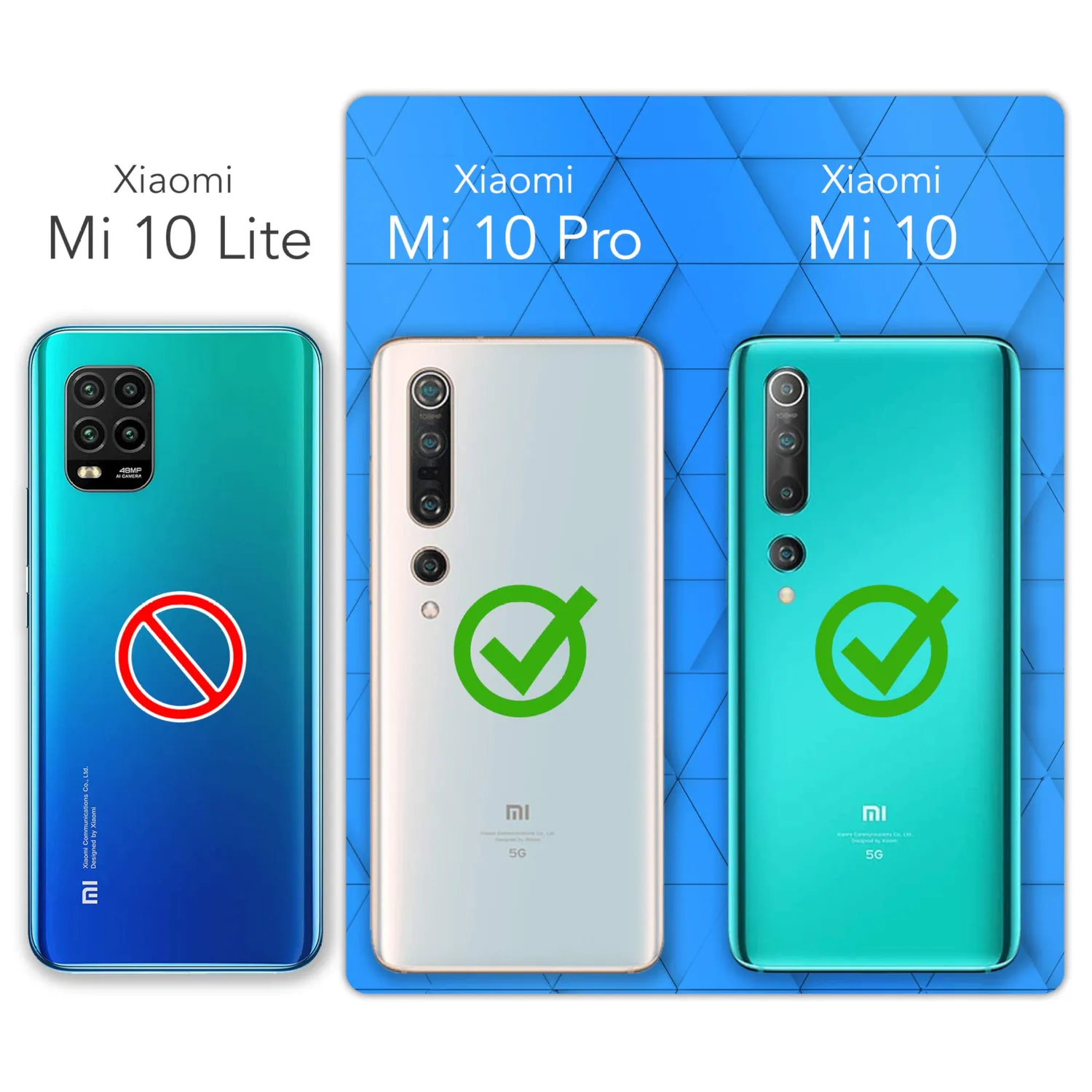 EAZY CASE Xiaomi Mi 10 Silikonhülle transparent ultra dünn