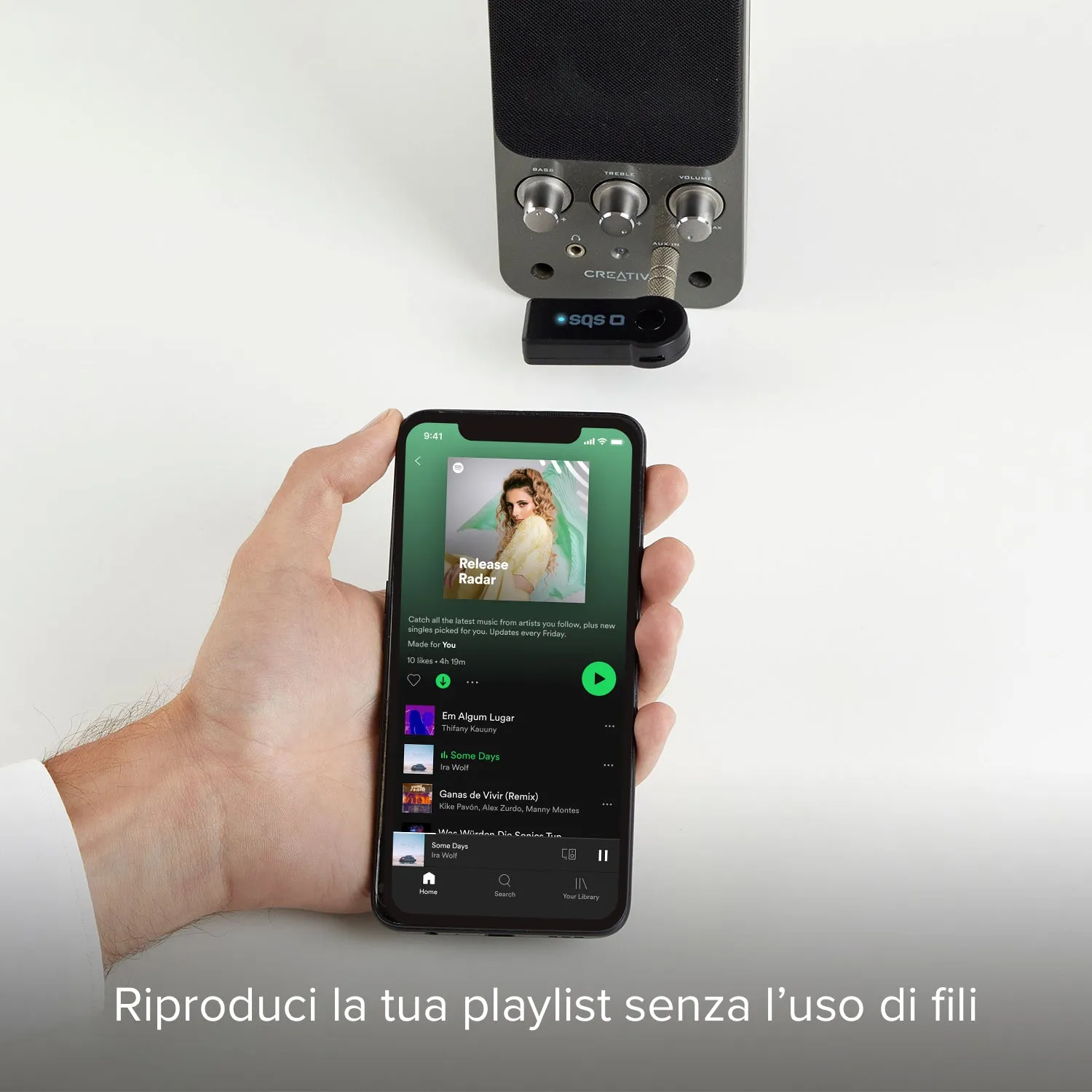 SBS Wireless Bluetooth Empfänger 3,5mm 10m