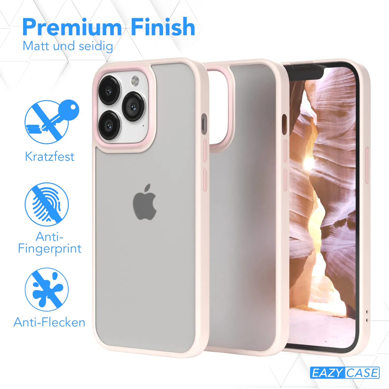 EAZY CASE iPhone 13 Pro Outdoor Hülle Alt Rosa