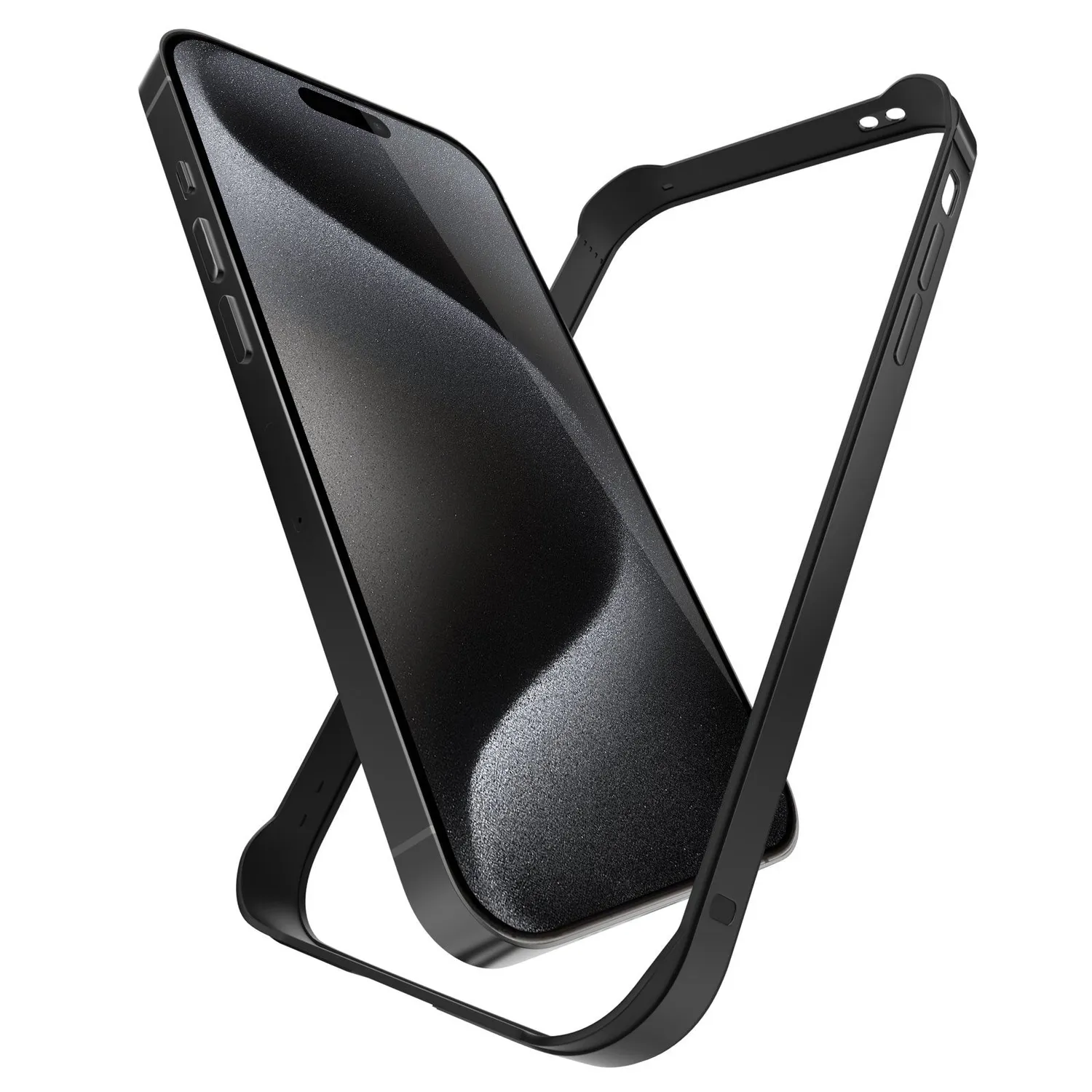arktis AirZERO iPhone 15 Pro Max Bumper Schwarz Alu