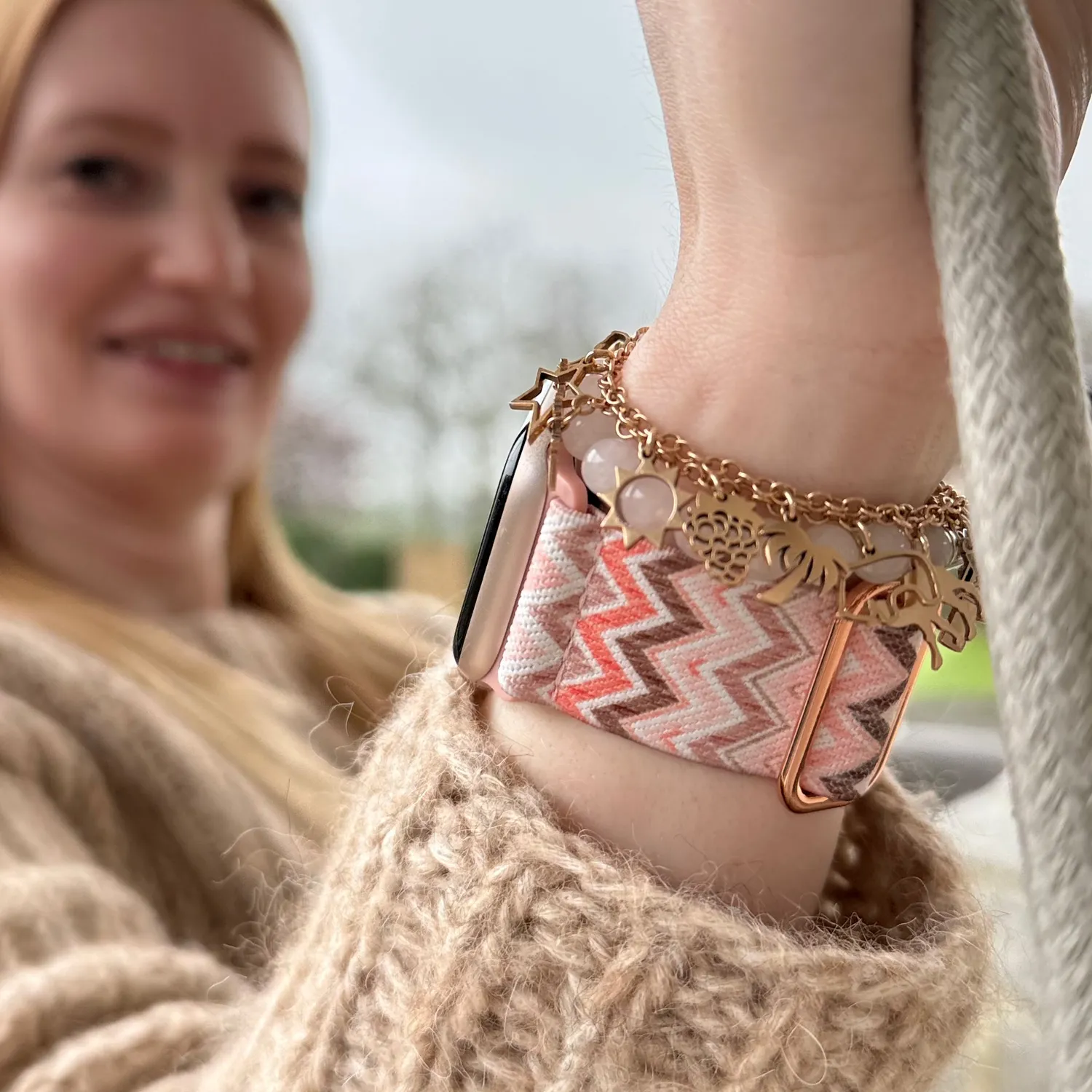 arktisband Hippie Vibes Apple Watch Nylon Loop Boho
