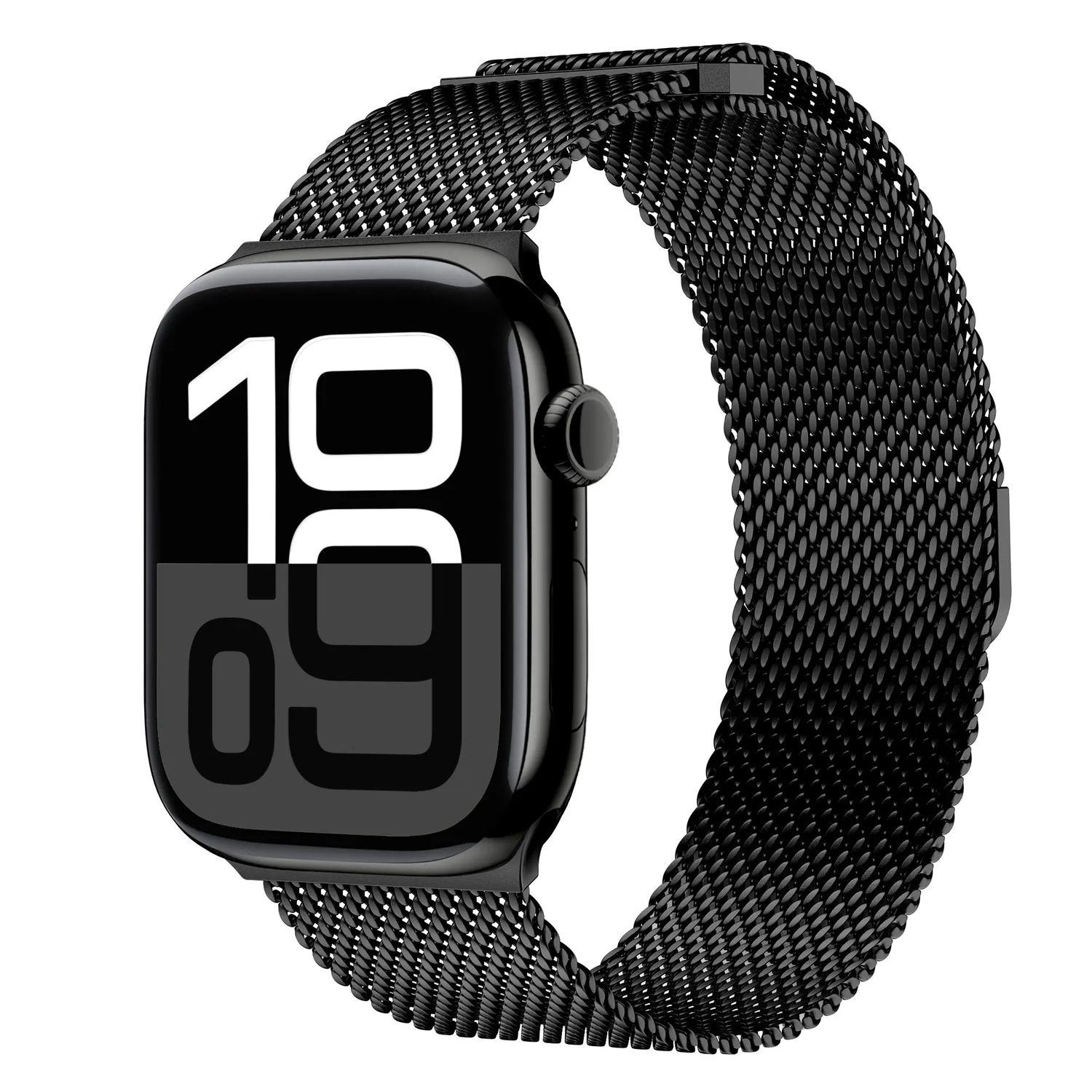 arktisband Milanaise Bold Apple Watch Armband Silber 44mm