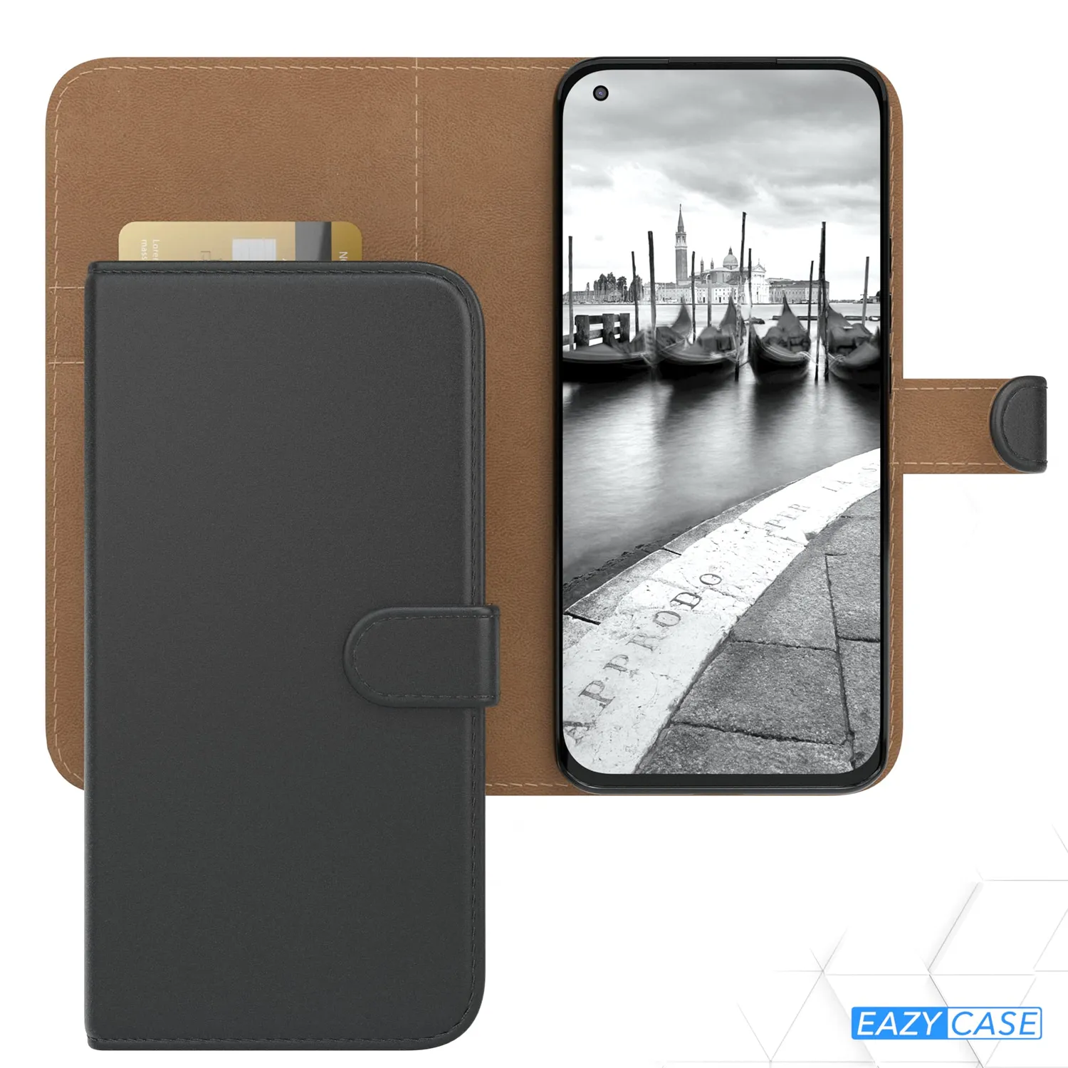 EAZY CASE Xiaomi Mi 11 Klapphülle Book Schwarz Kunstleder