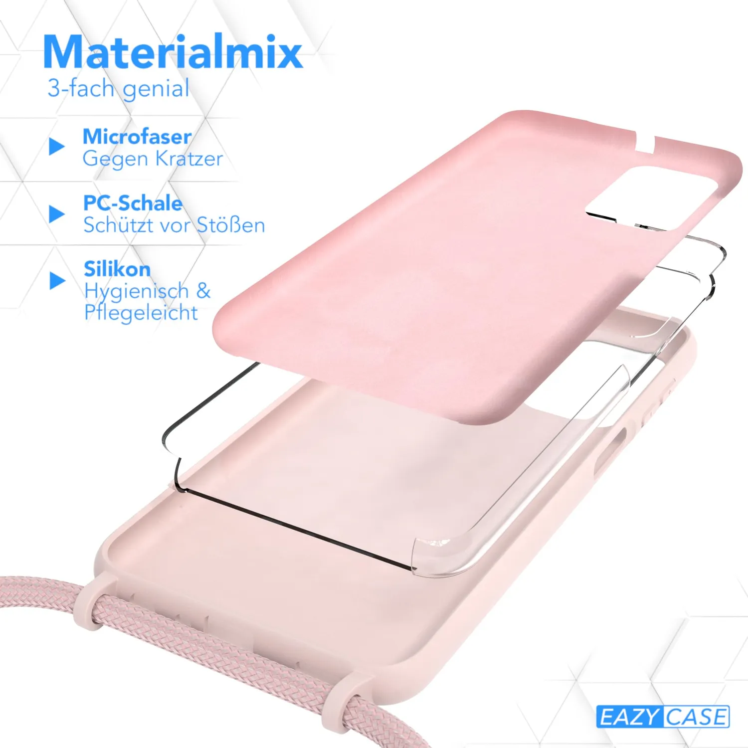 EAZY CASE Premium Galaxy A23 5G Handykette Alt Rosa