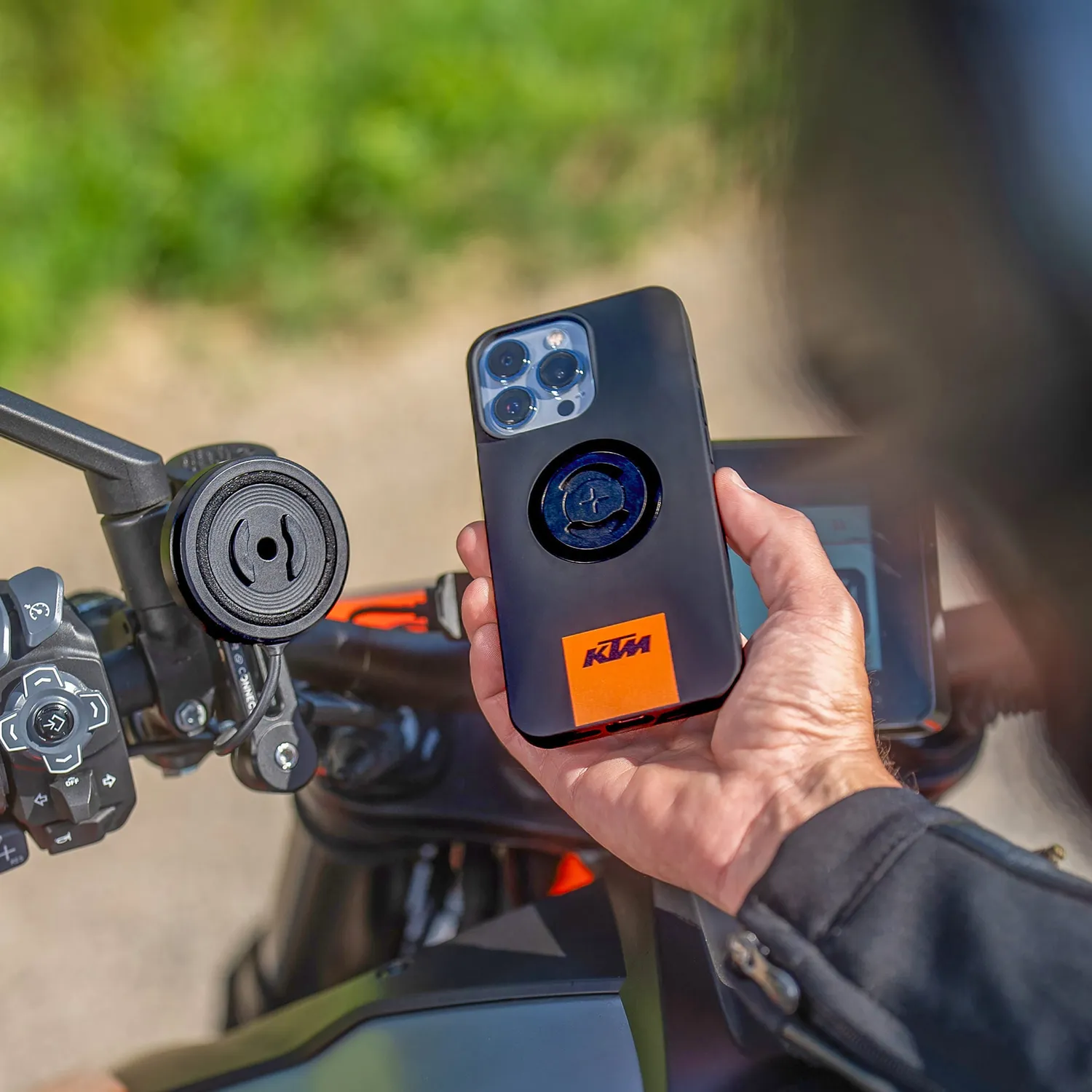SP Connect KTM Podium Handyhülle Orange Mount