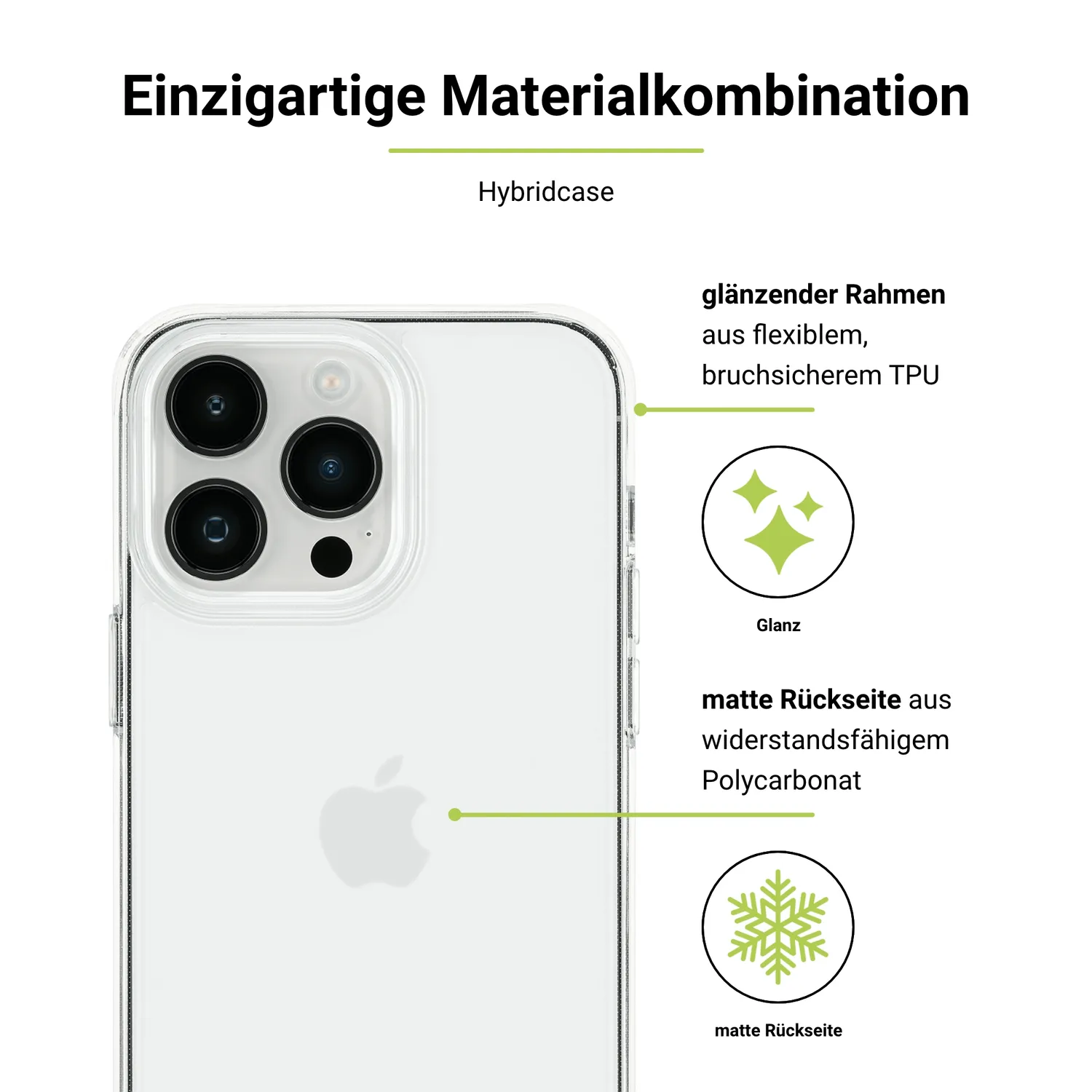 Artwizz IcedClip Clear iPhone 14 Pro Max Hülle transparent