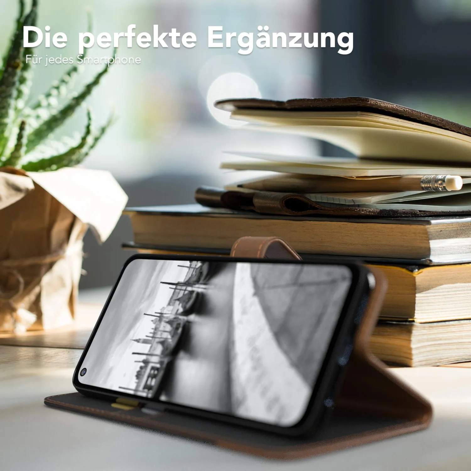 EAZY CASE Redmi Note 9 Klapphülle Schwarz Jeans