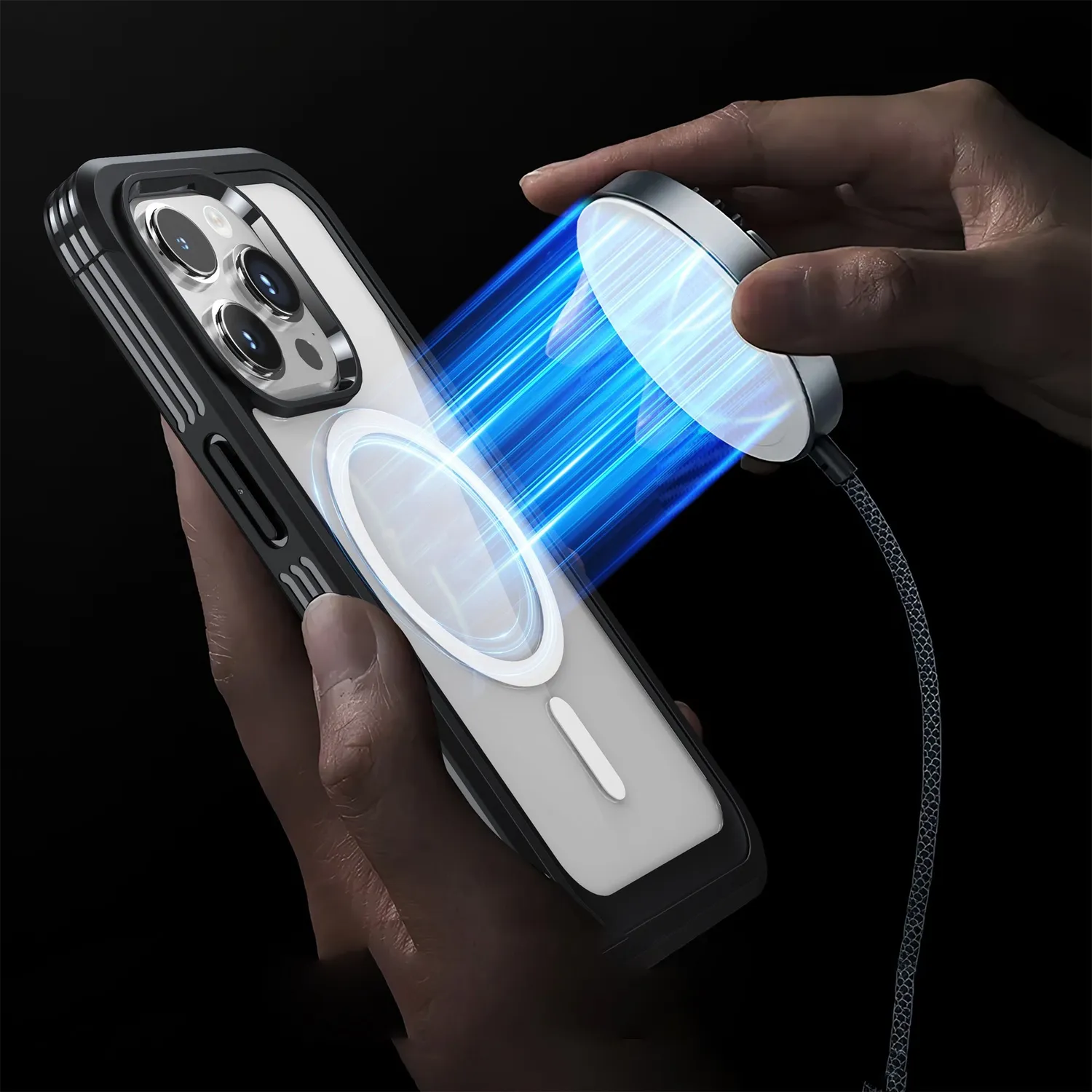 arktis 360ULTIMATE Hülle iPhone 15 Pro Schwarz 360-Grad