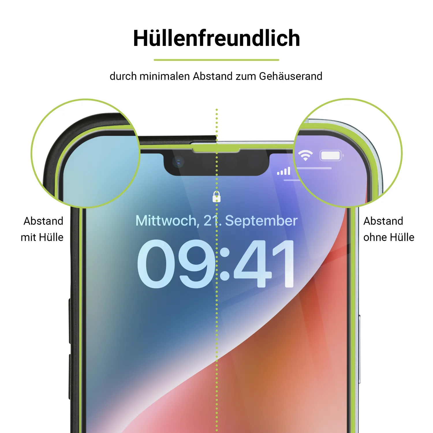 Artwizz SecondDisplay iPhone 16e 14 13 Panzerglas 3er Pack 9H