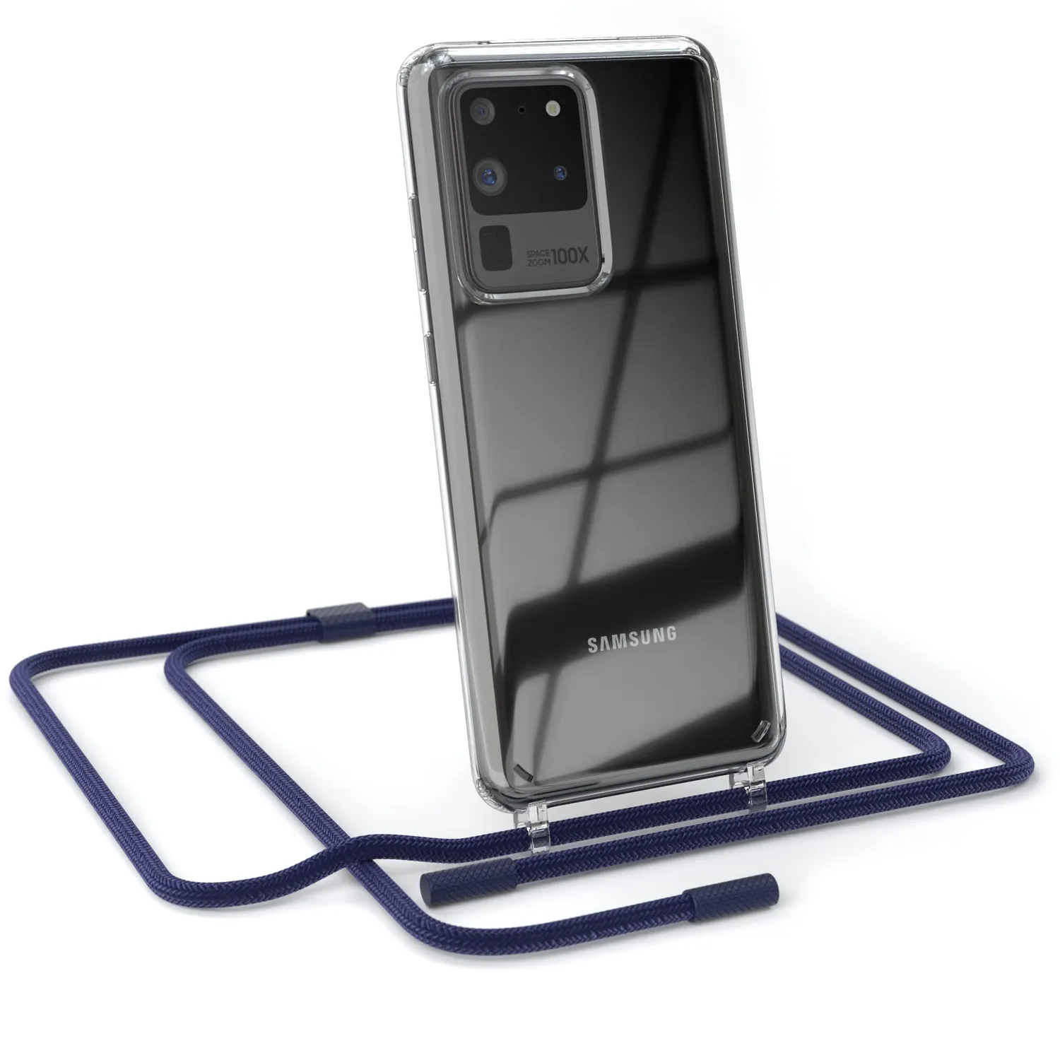 EAZY CASE Galaxy S20 Ultra Handykette Rope Beere rund abnehmbar