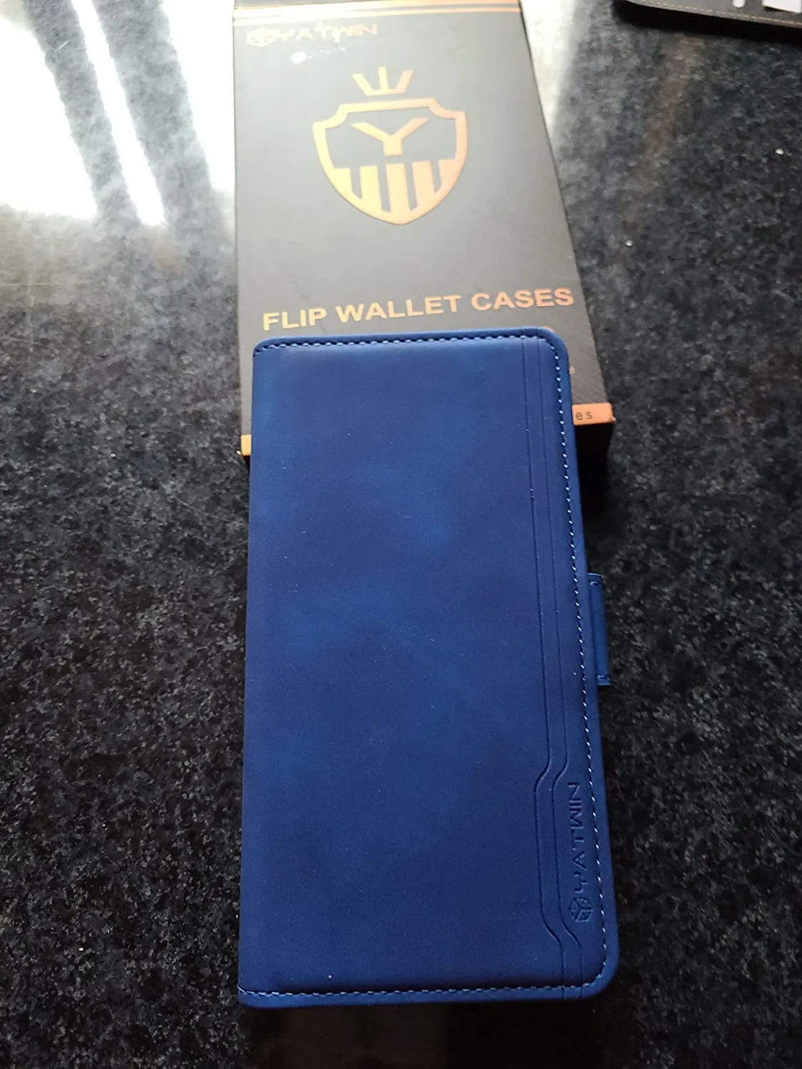 YATWIN Samsung Galaxy S20 FE Klapphülle Schwarz Leder RFID