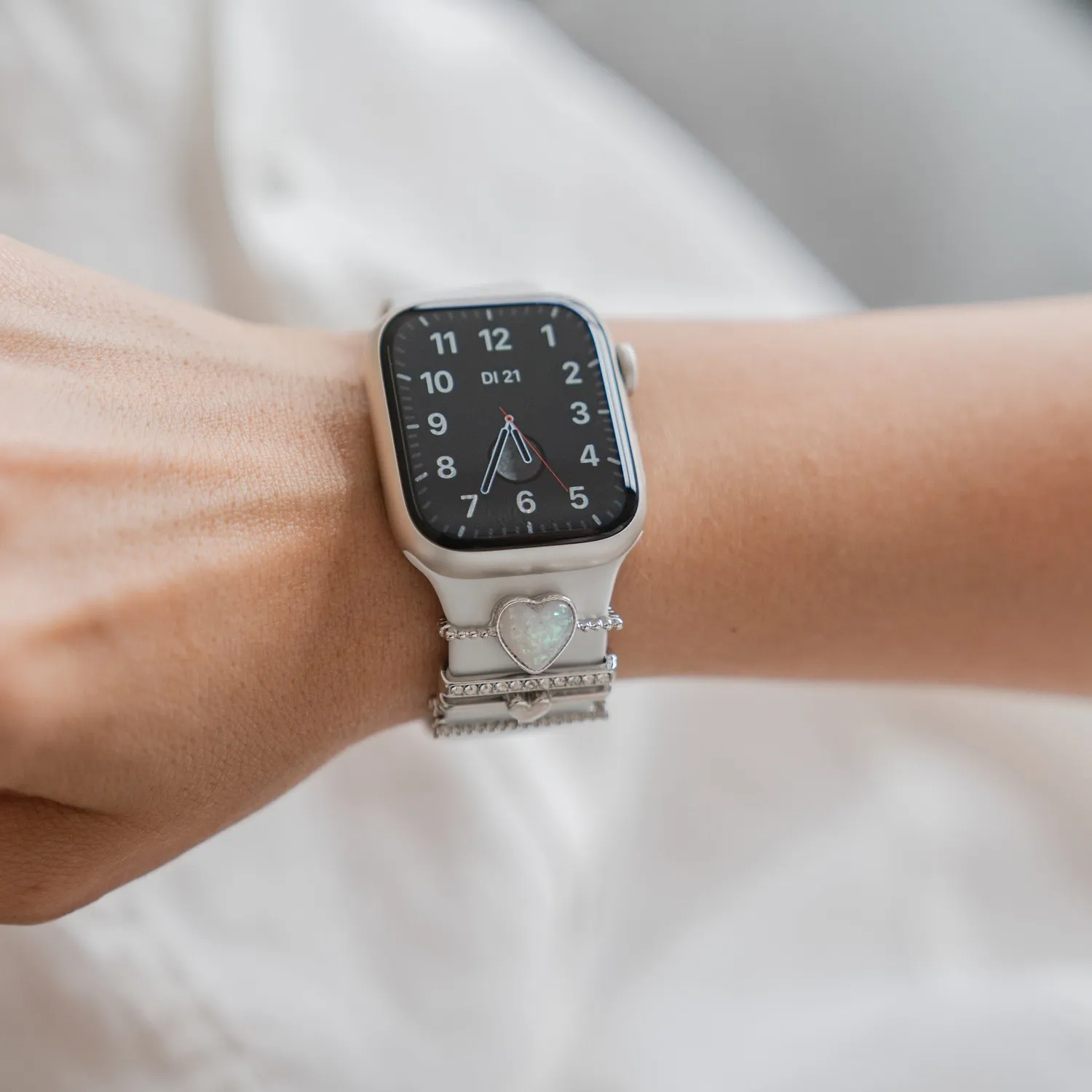 arktisband Loyal Apple Watch Charms Silber Edelstahl