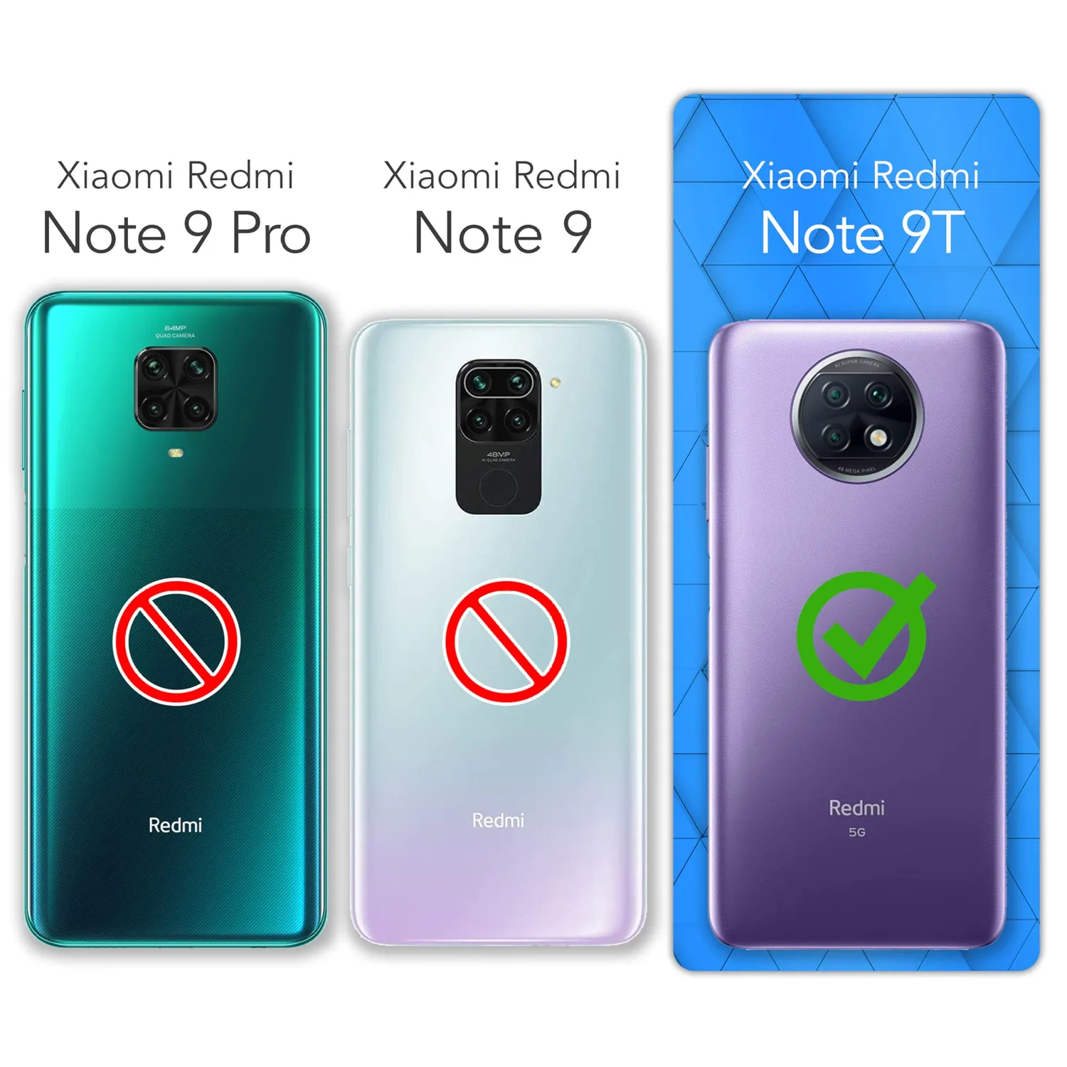 EAZY CASE Classic Handykette Redmi Note 9T 5G Navy Blau Band