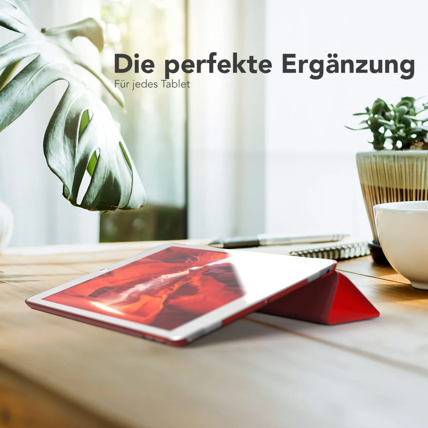 EAZY CASE Smart Cover Tablet Hülle iPad Air 3 Pro 10,5 Rot Stand