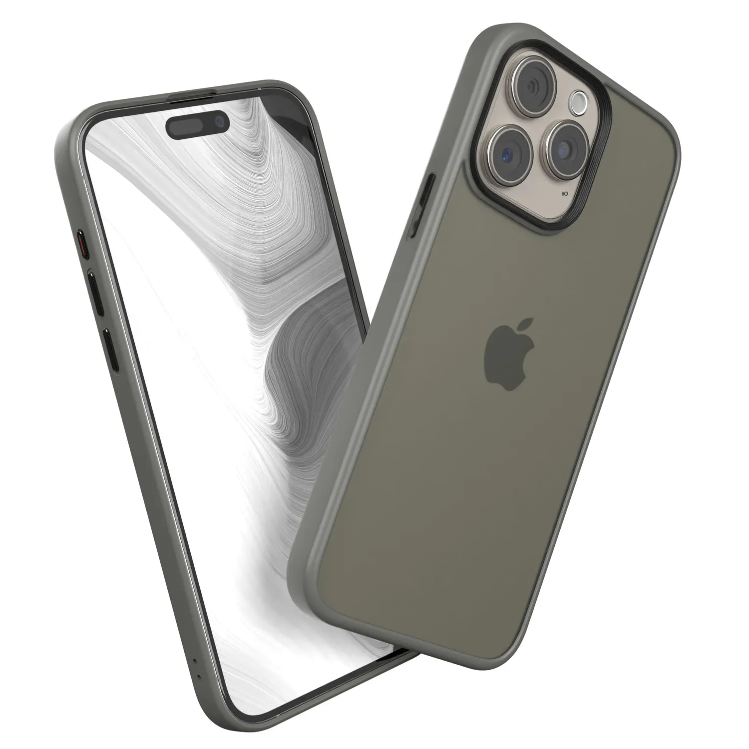 EAZY CASE Hybrid Outdoor Handyhülle iPhone 15 Plus Alt Rosa stoßfest