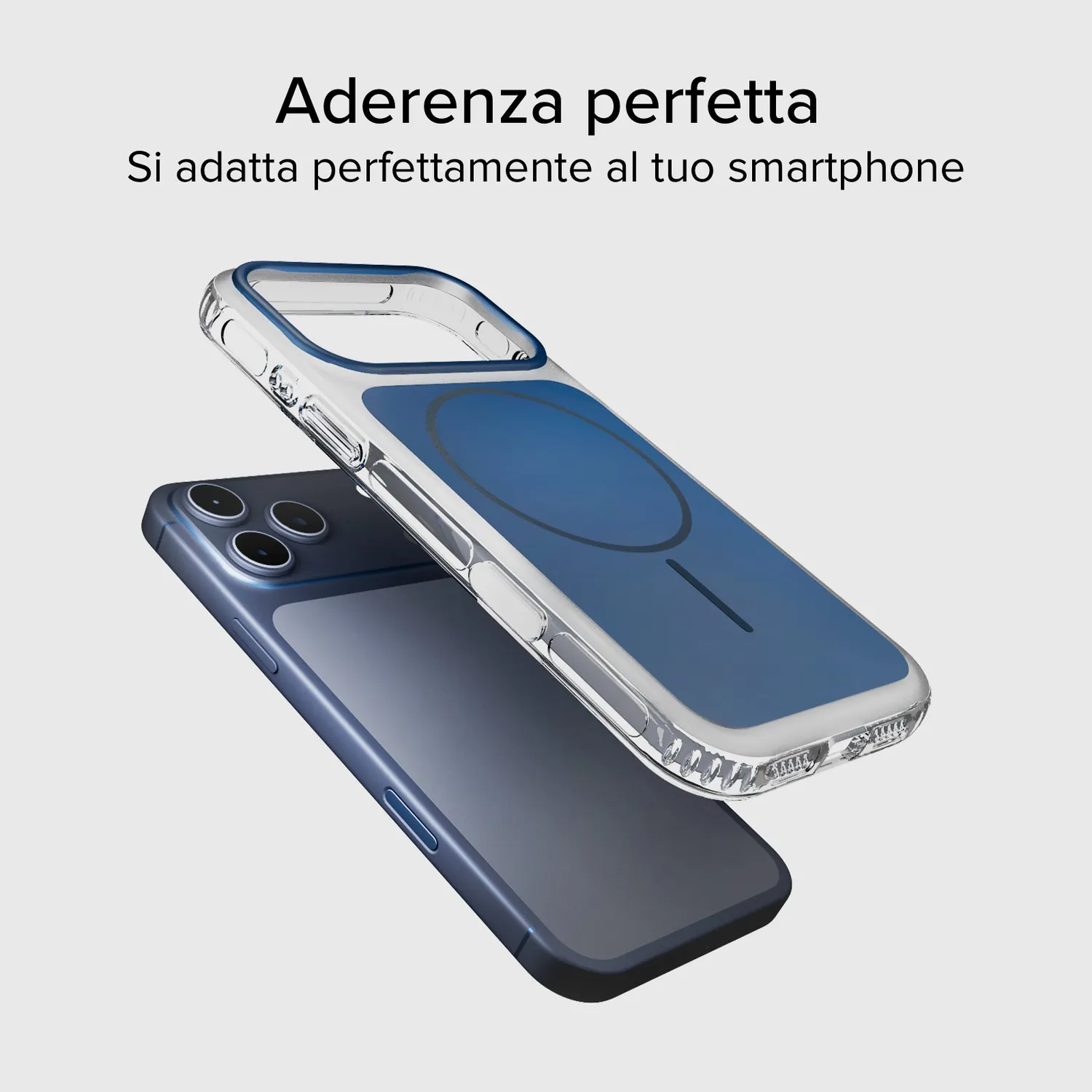 SBS Block iPhone 17 Pro/18 Pro Hülle Blau MagSafe