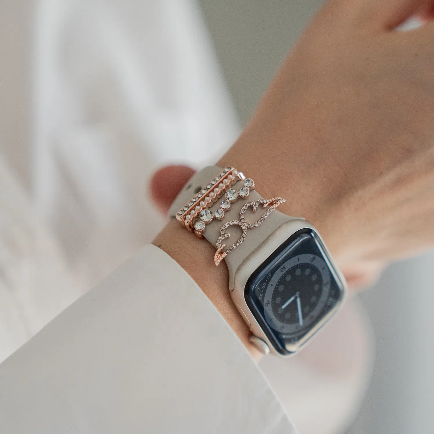 arktisband Diamond Wings Apple Watch Charms Roségold