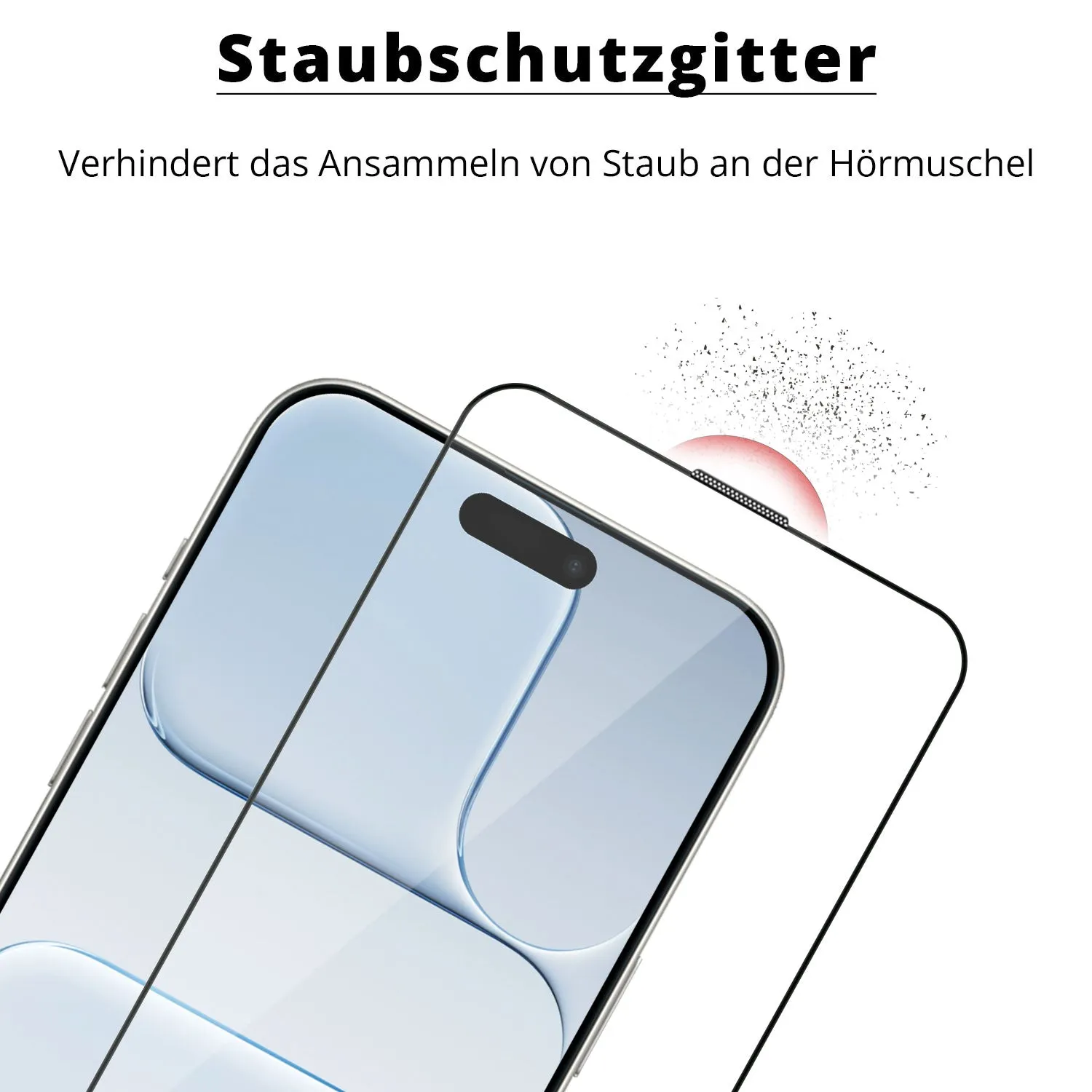 arktis iPhone Air Panzerglas Schutzfolie 2 Stück blasenfrei