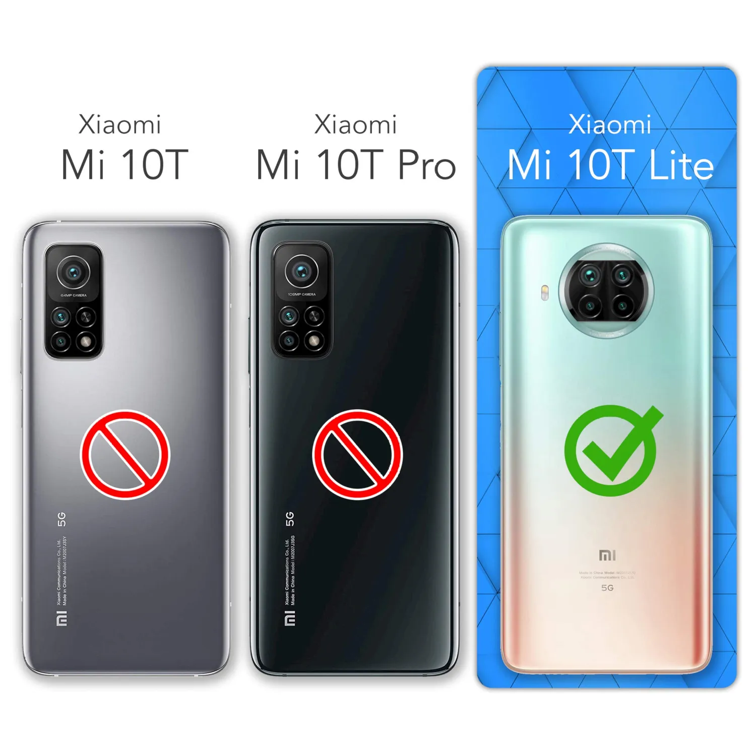 EAZY CASE Mi 10T Lite 5G Klapphülle Book Schwarz Standfunktion