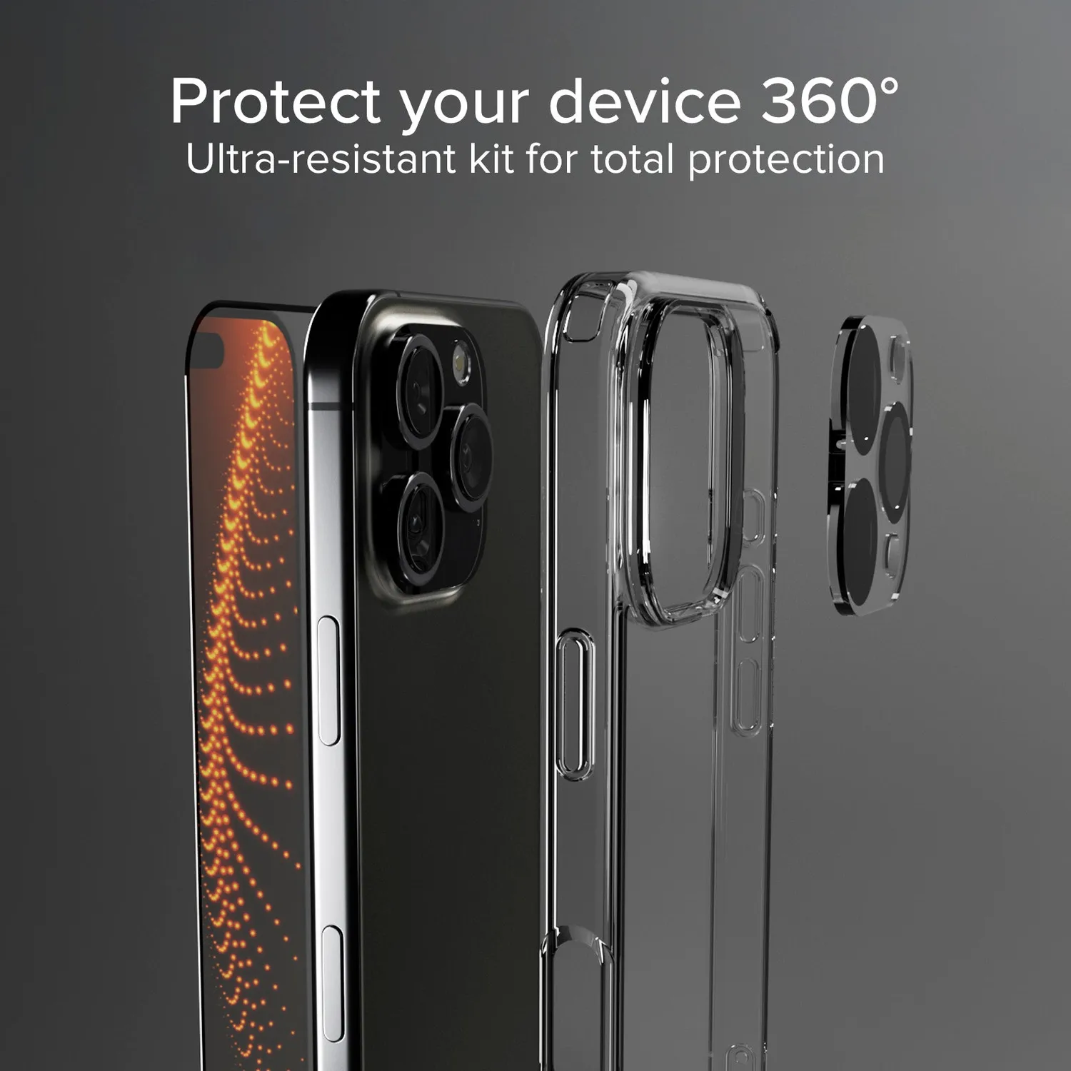 SBS D3O iPhone 16 Pro Max Schutzset 3-teilig