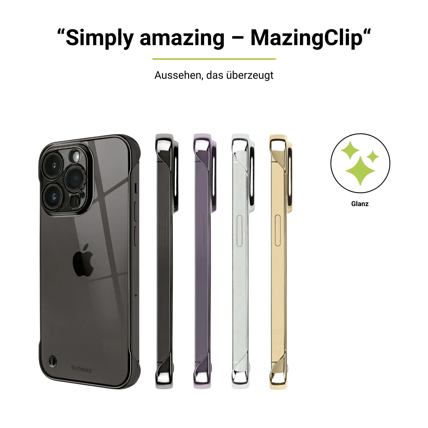 Artwizz MazingClip iPhone 14 Pro Clip-Hülle transparent