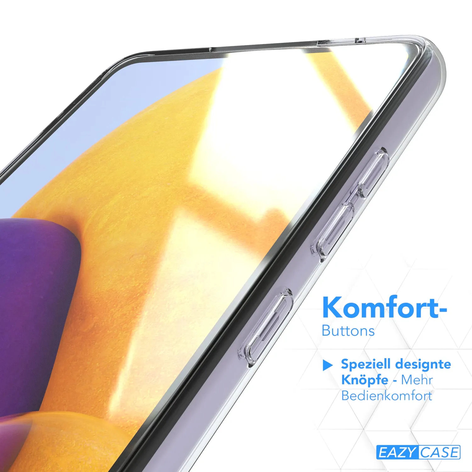EAZY CASE Galaxy A52 Silikonhülle Transparent 0,8 mm