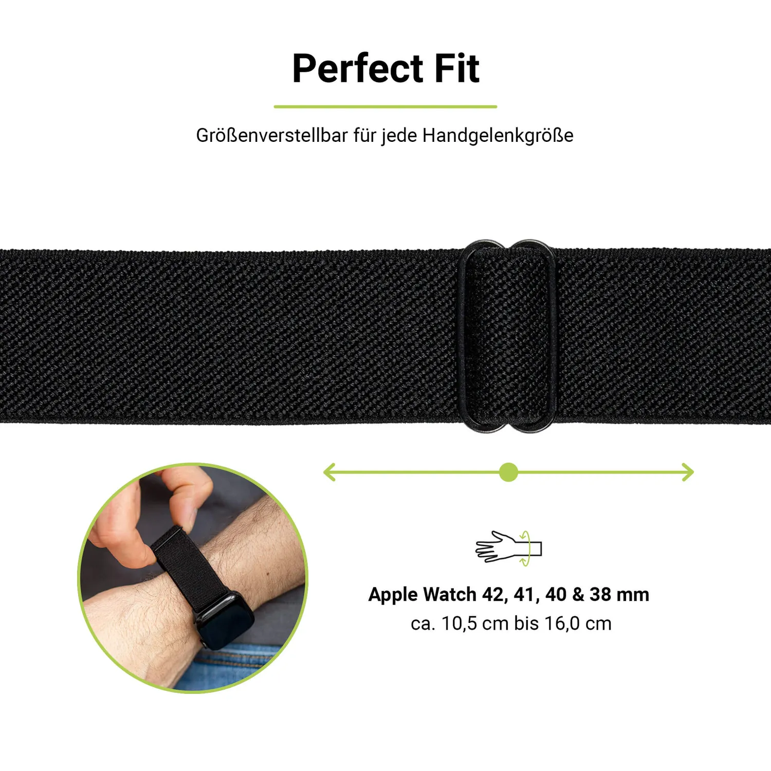 Artwizz WatchBand Flex Apple Watch Armband Textil Solo