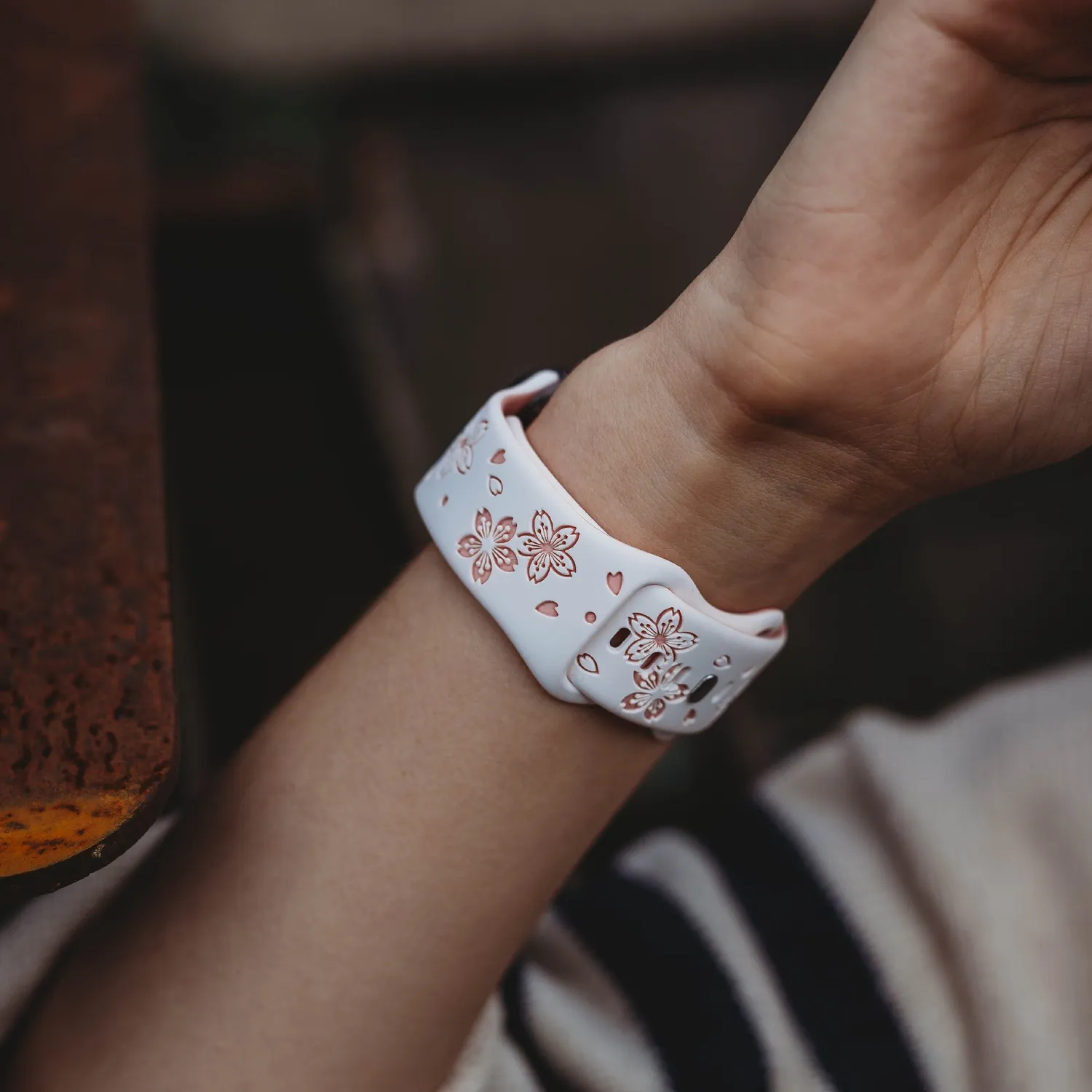 arktisband Flores Apple Watch Armband Silikon Blumen