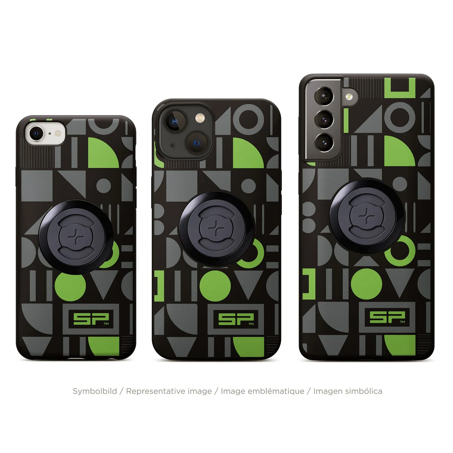 SP Connect Edition Geometric Handyhülle Lime SPC+