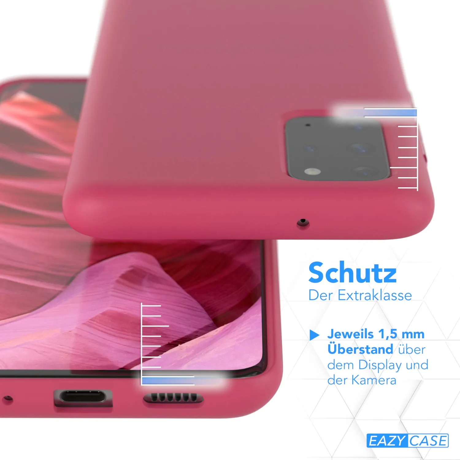 EAZY CASE Galaxy S20 Plus Silikonhülle Beere dünn