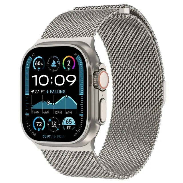 arktis Bold Milanaise Armband Apple Watch Ultra Natur 26 mm