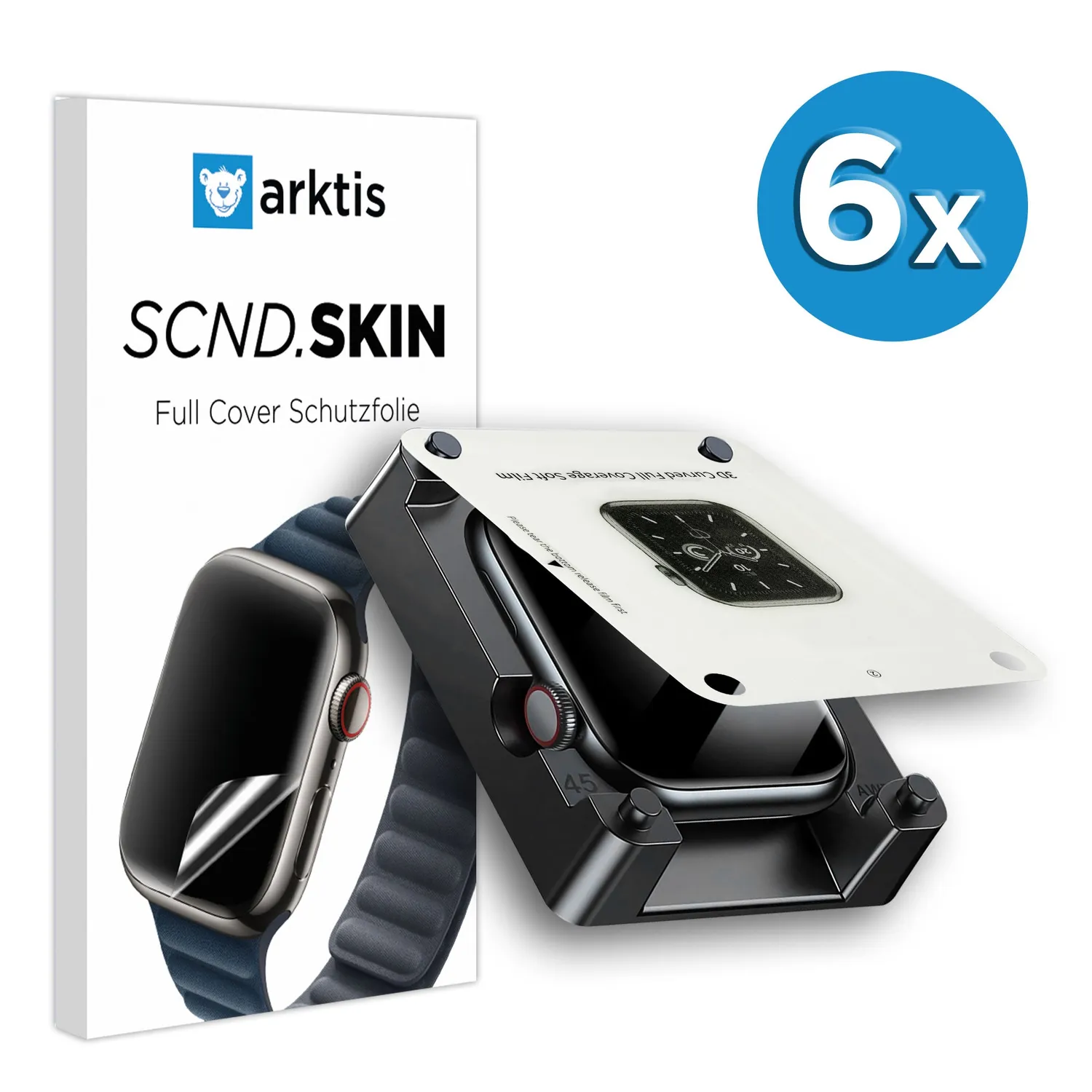 arktis SCND.SKIN Apple Watch Schutzfolie 46mm 2 Stück